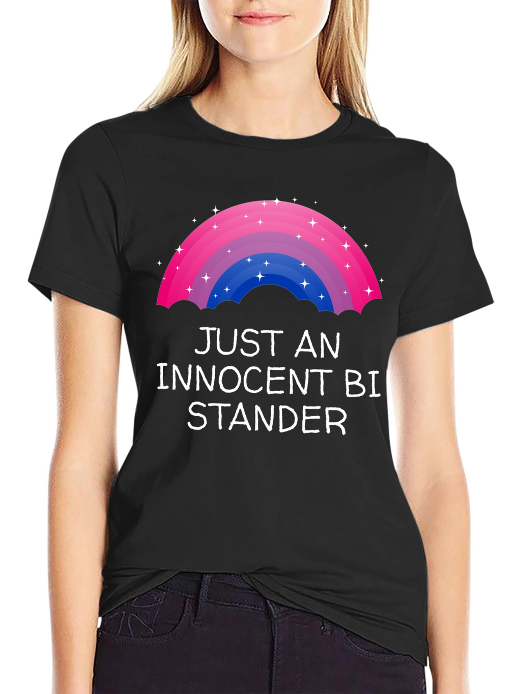 Innocent Bi-Stander LGBTQ+ Rainbow Graphic Tee