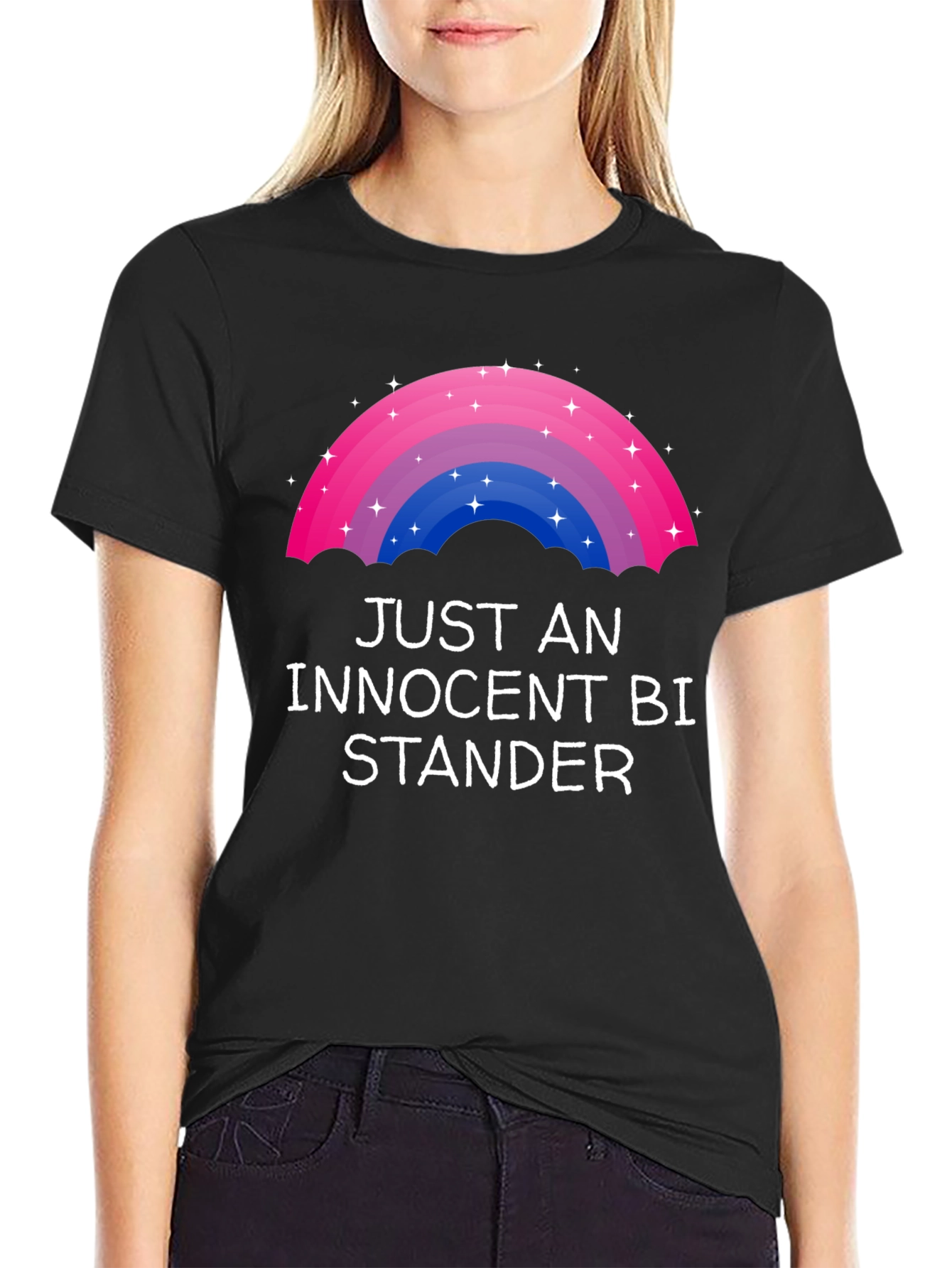 Innocent Bi-Stander LGBTQ+ Rainbow Graphic Tee
