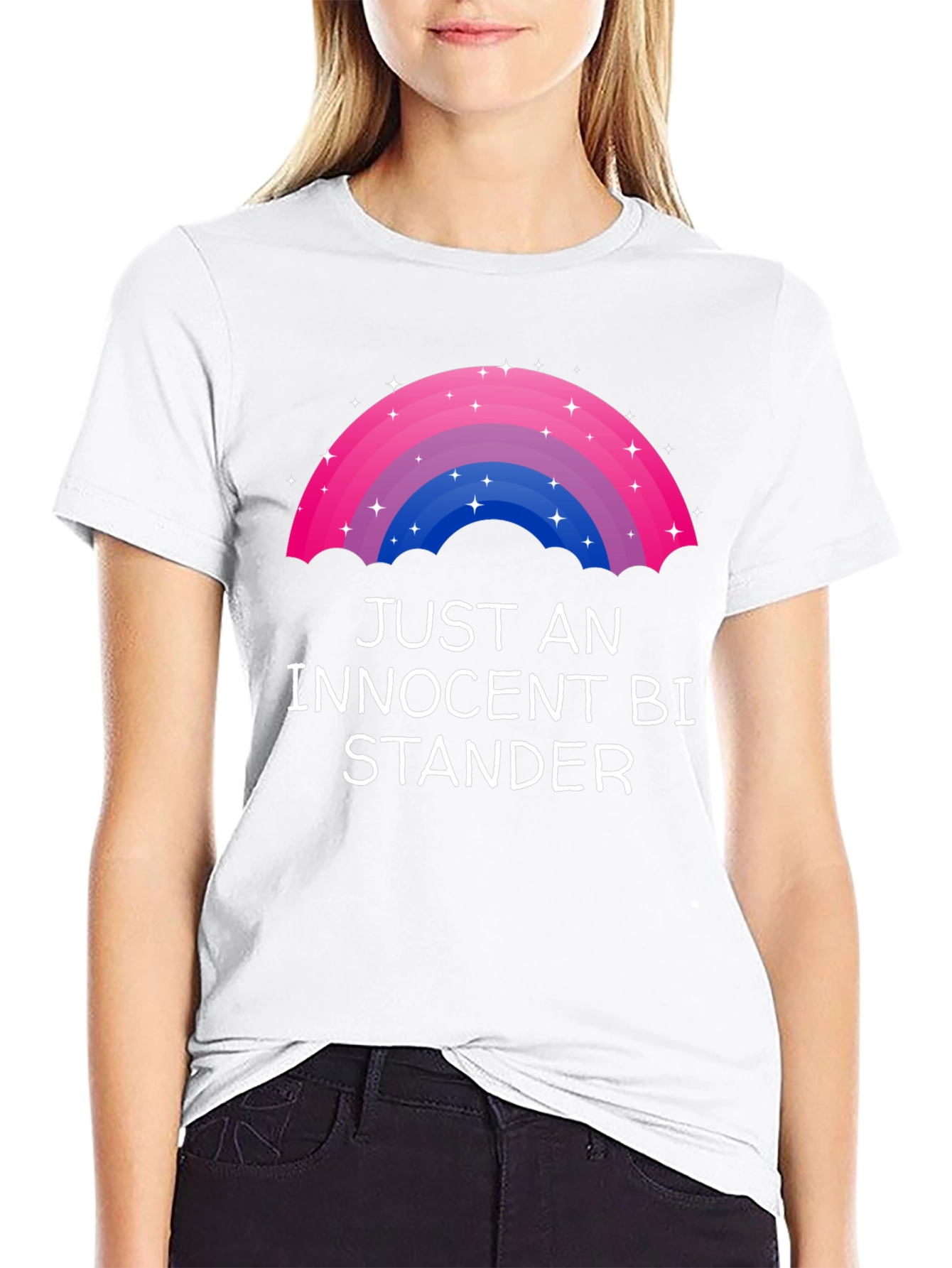 Innocent Bi-Stander LGBTQ+ Rainbow Graphic Tee