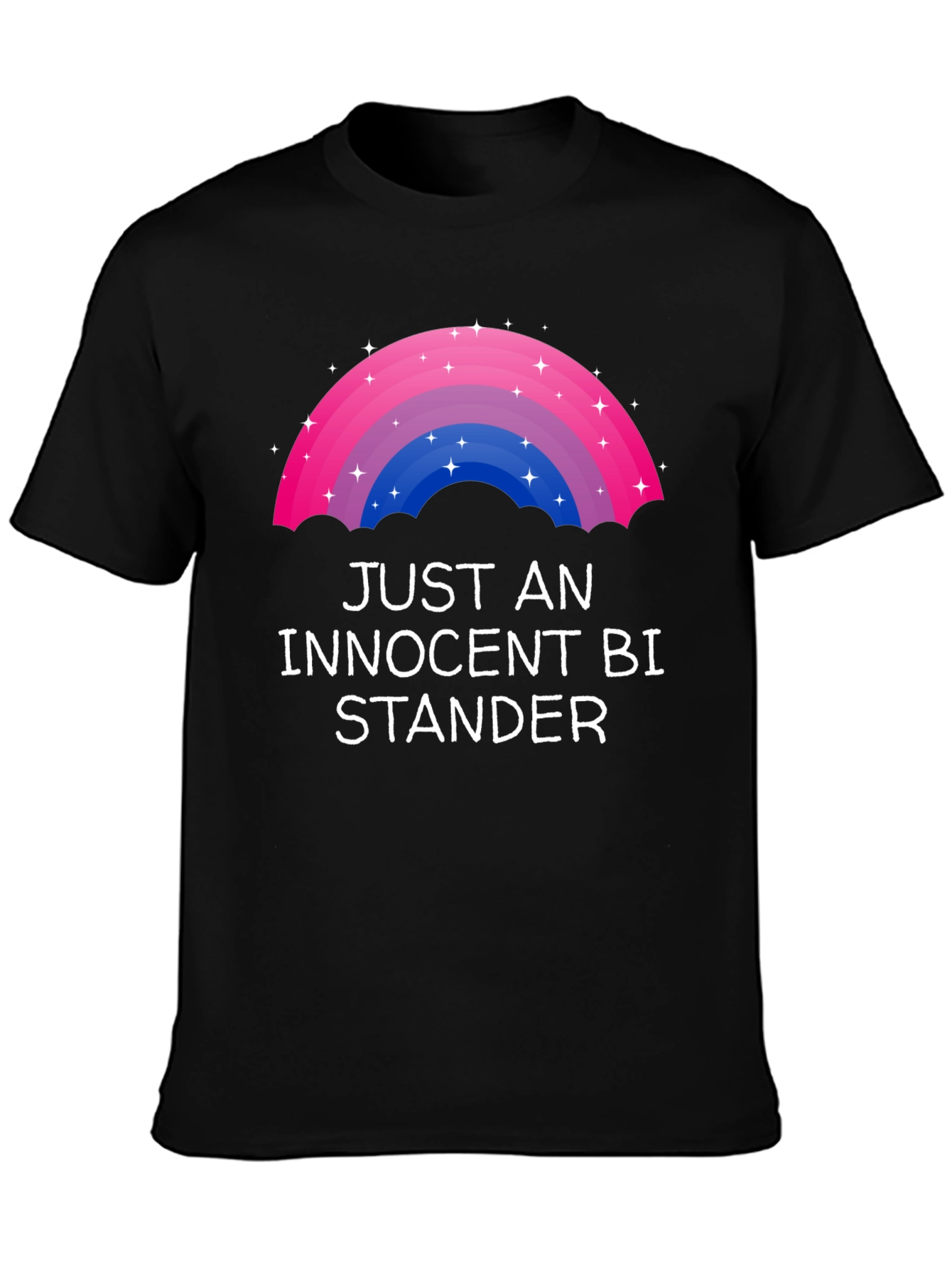 Innocent Bi-Stander LGBTQ+ Rainbow Graphic Tee