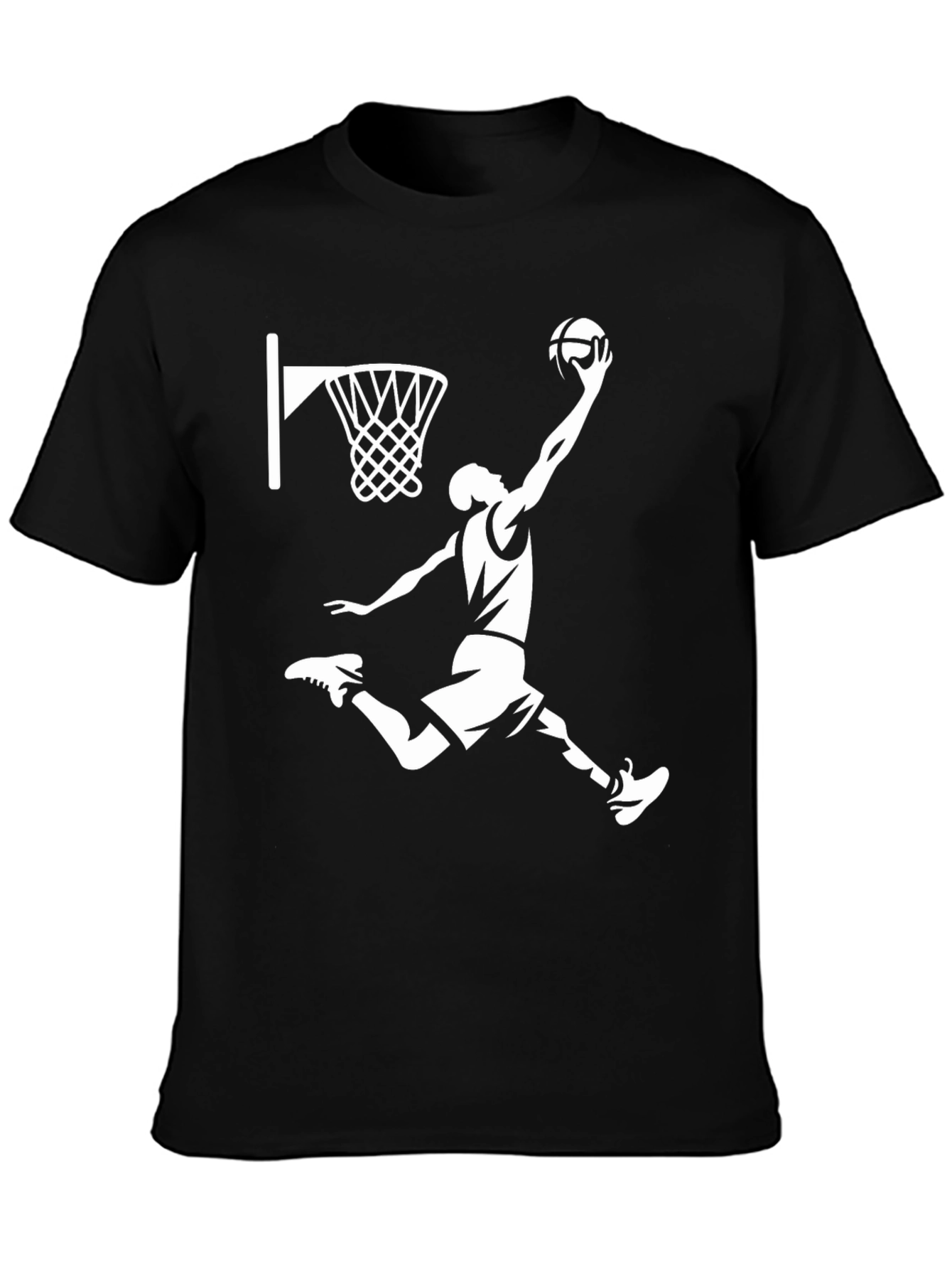 Basketball Player Graphic T-Shirt - Black