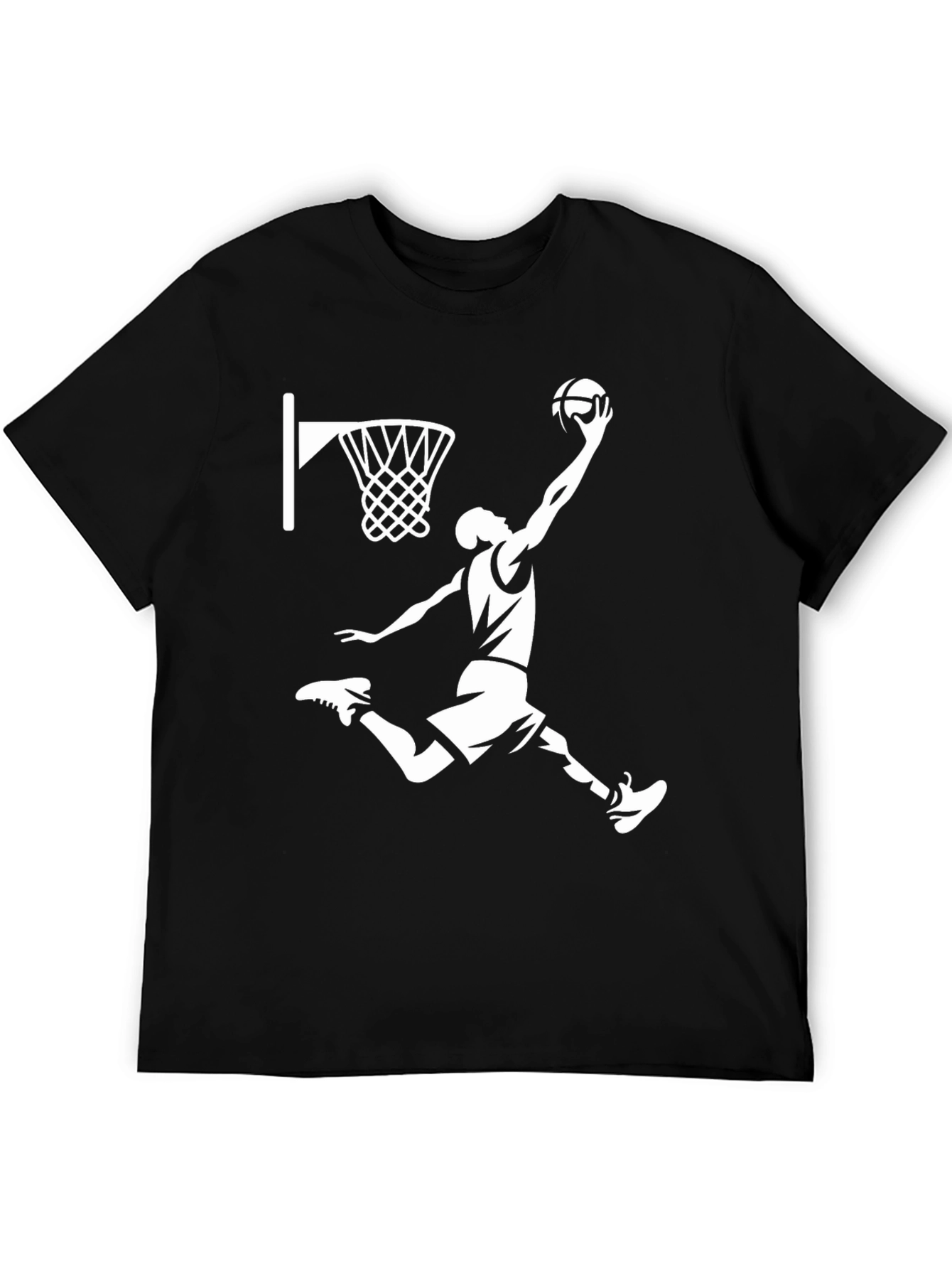 Basketball Player Graphic T-Shirt - Black