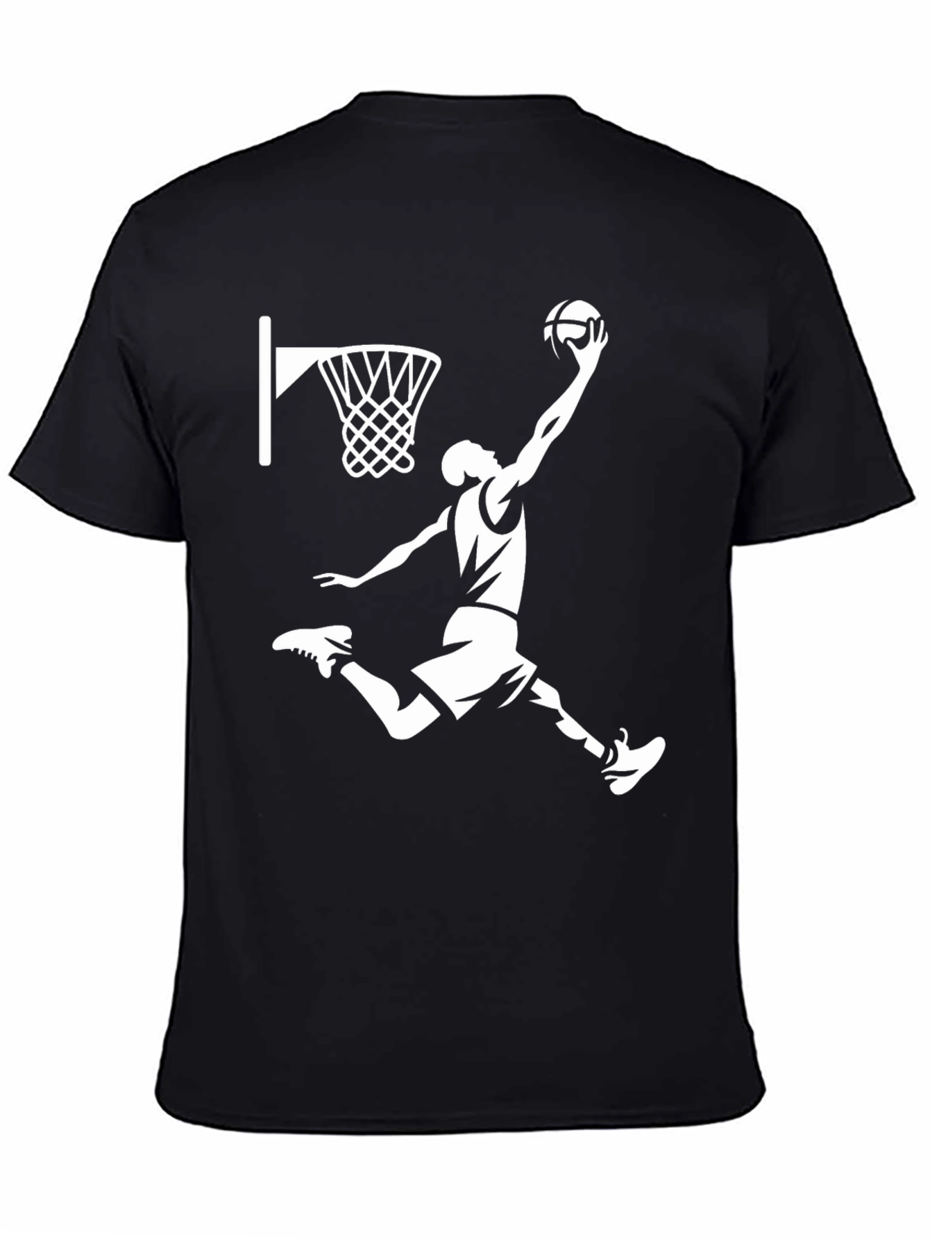 Basketball Player Graphic T-Shirt - Black