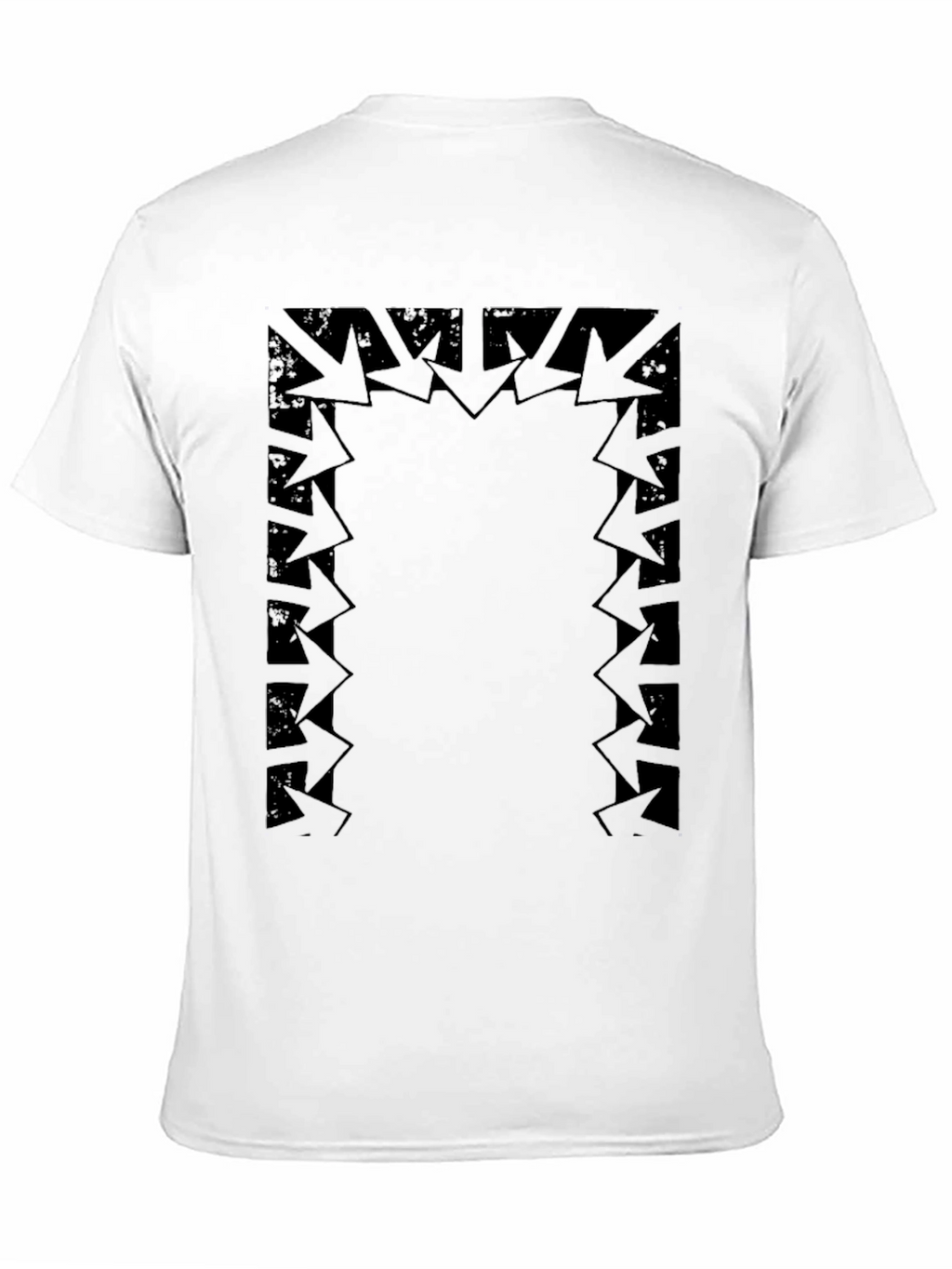 Abstract Arrow Graphic Black T-Shirt