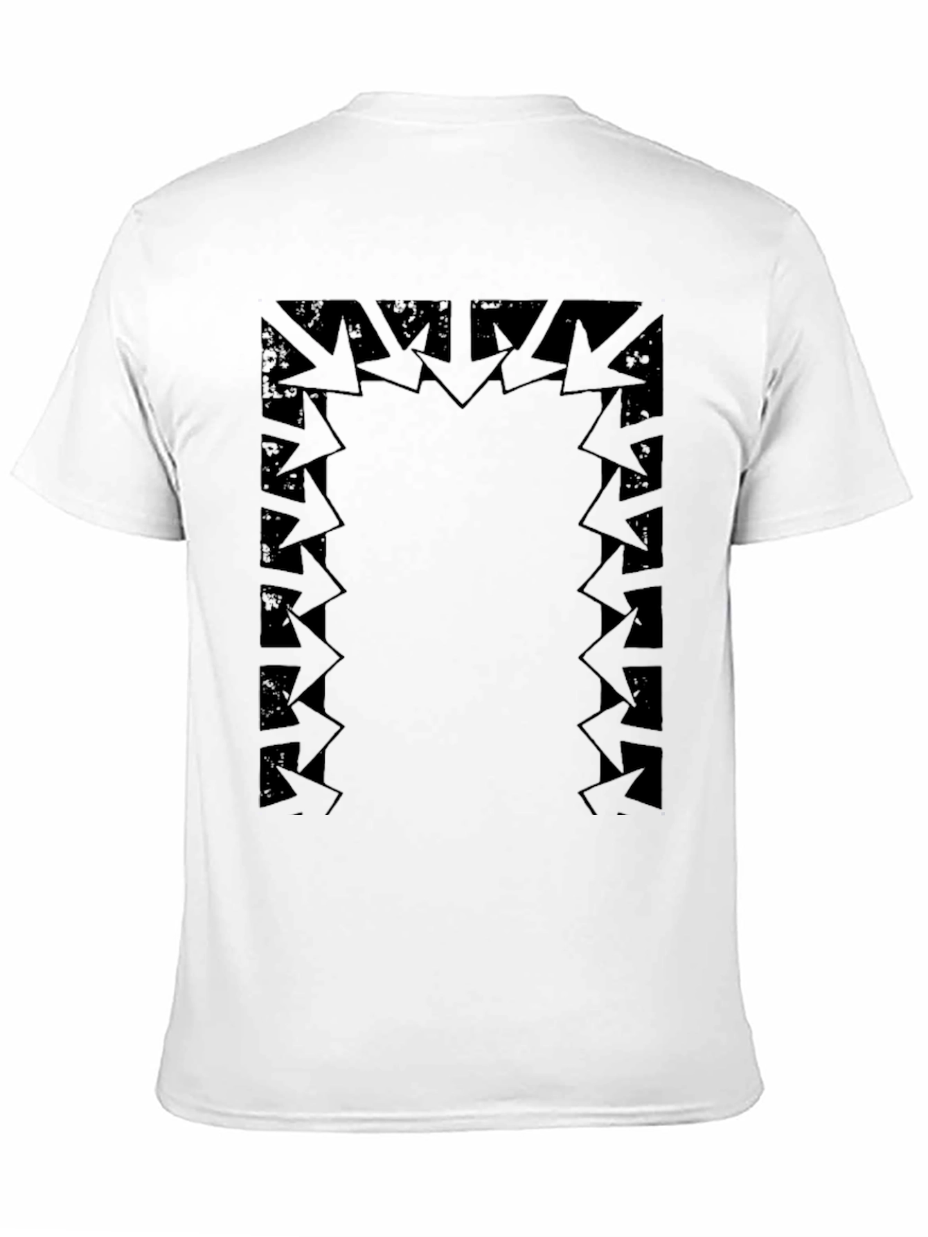 Abstract Arrow Graphic Black T-Shirt