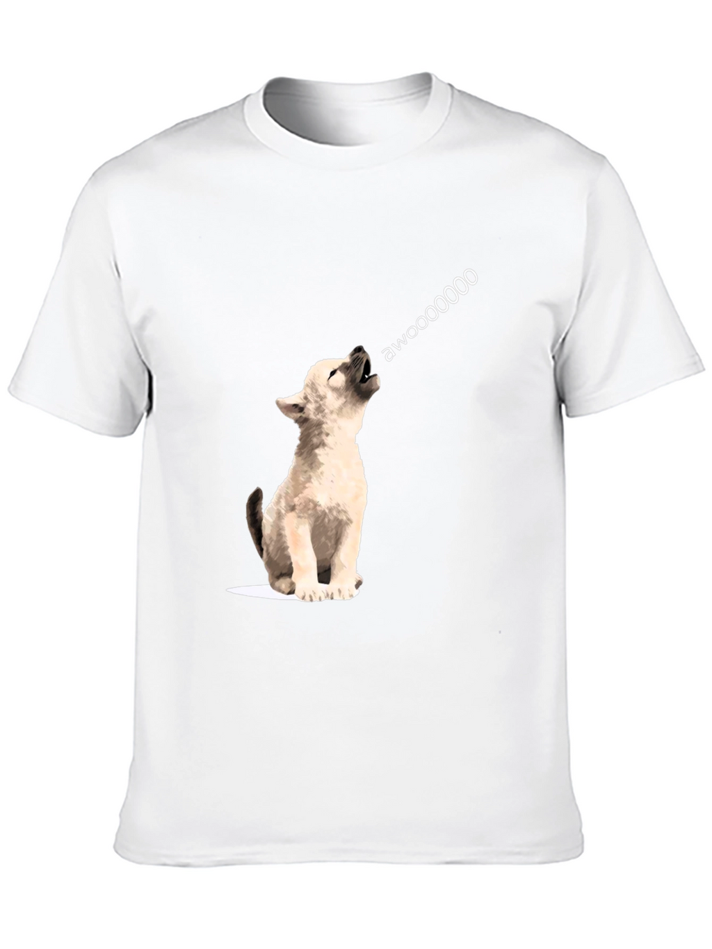 Awoooo Wolf Graphic Tee - Black