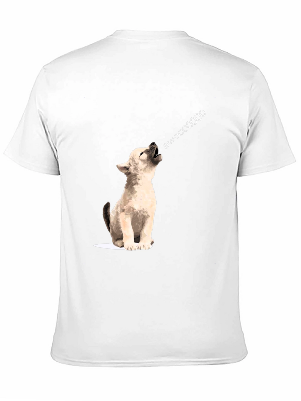Awoooo Wolf Graphic Tee - Black