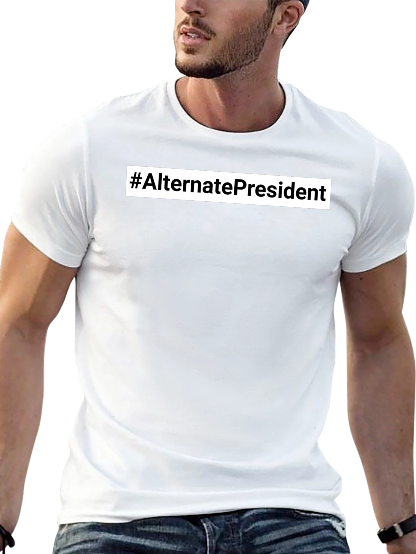 #AlternatePresident Black Graphic Tee - Bold Statement Shirt