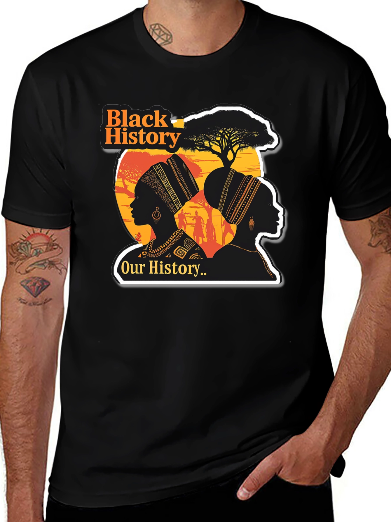 Black History T-Shirt - Our History Womens Silhouette