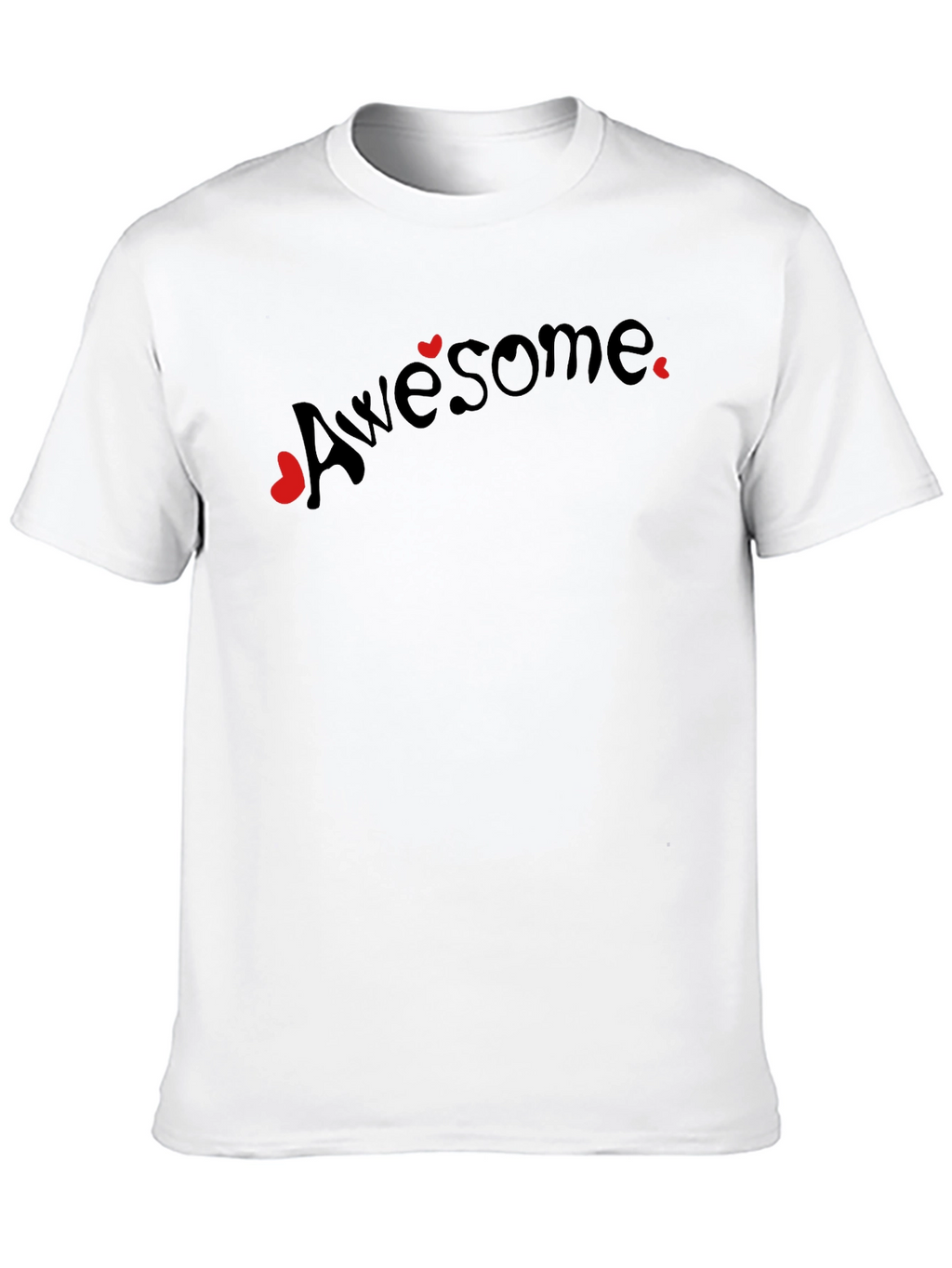 Awesome Hearts Graphic Tee - Black