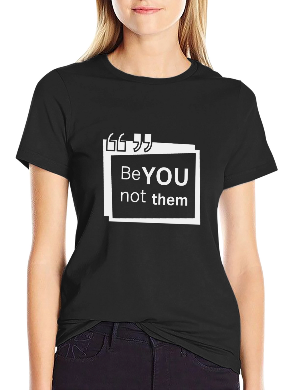 BeYOU Black T-Shirt - Inspirational Design