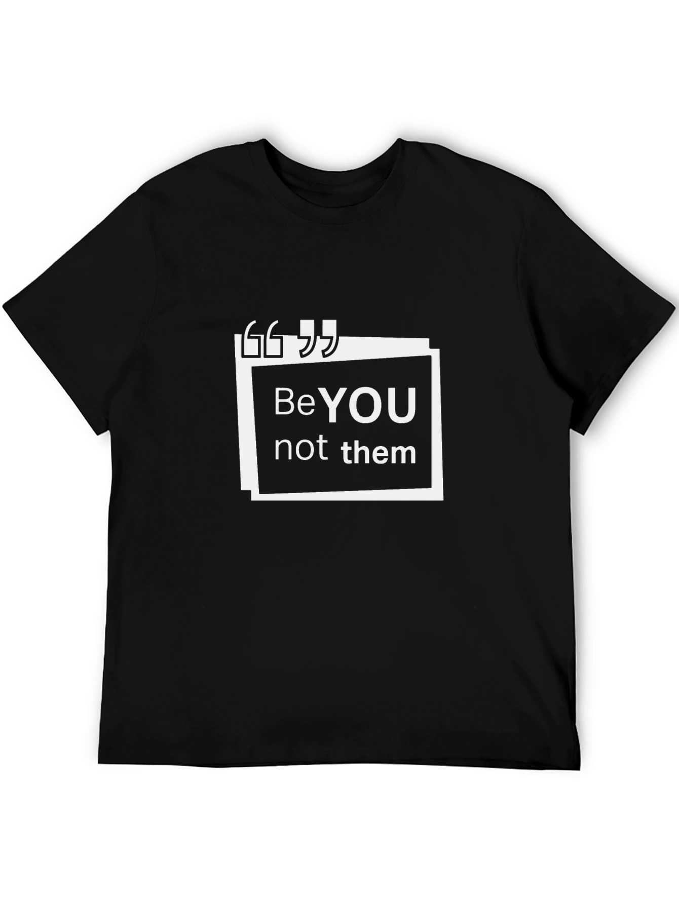 BeYOU Black T-Shirt - Inspirational Design