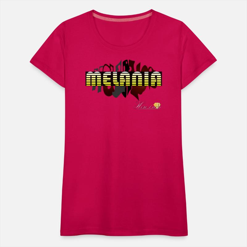 Melania yellow and white typography - black