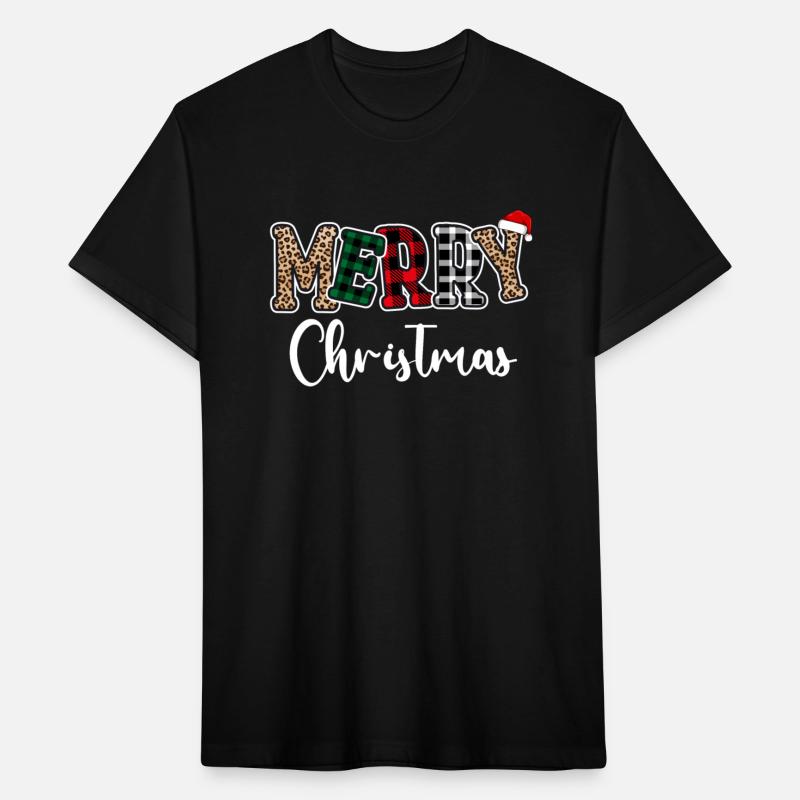 Merry Christmas Plaid Red Santa Hat Xmas Pjamas