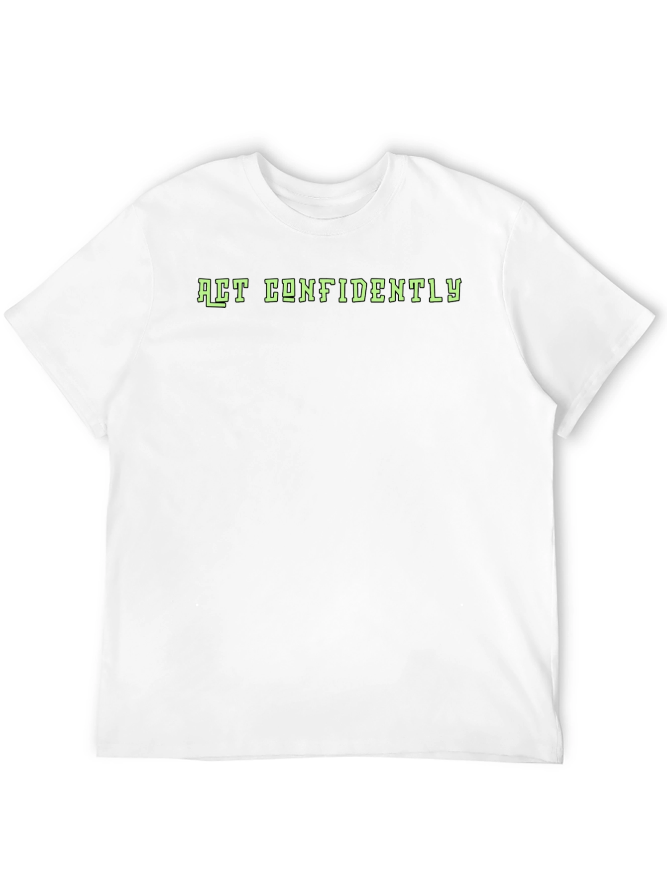 Act Confidently Graphic T-Shirt - Black