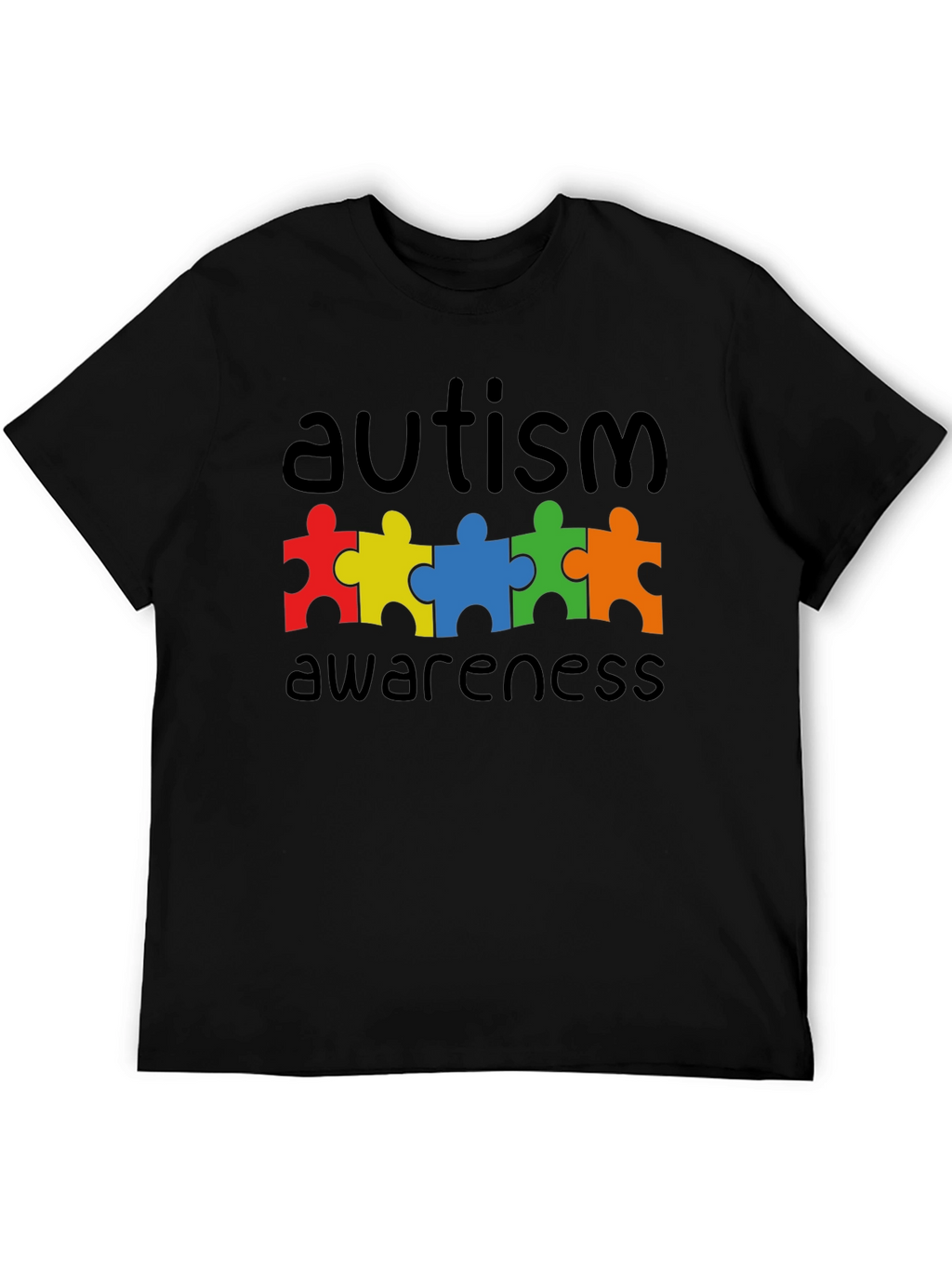 Autism Awareness Puzzle Piece Graphic T-Shirt