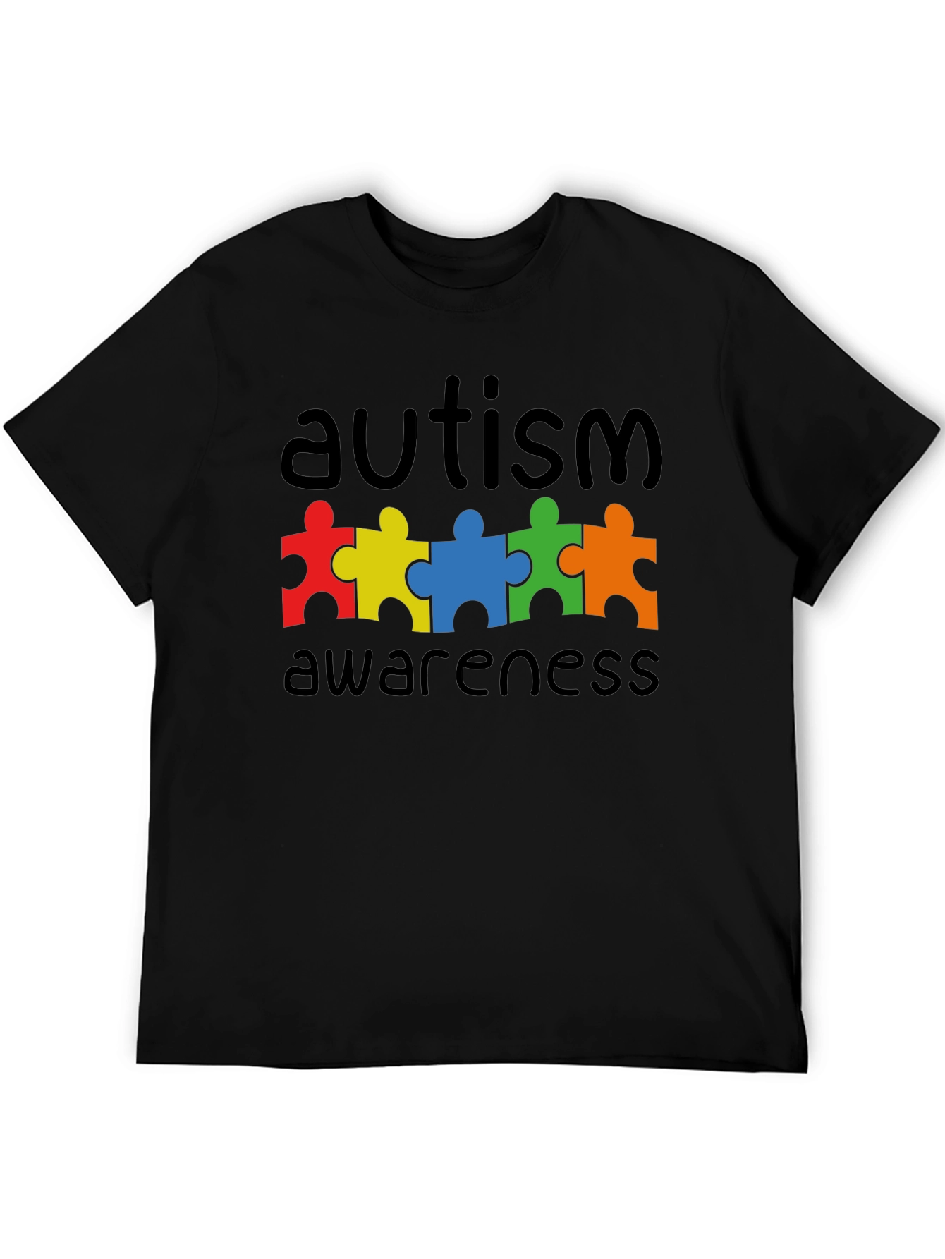 Autism Awareness Puzzle Piece Graphic T-Shirt