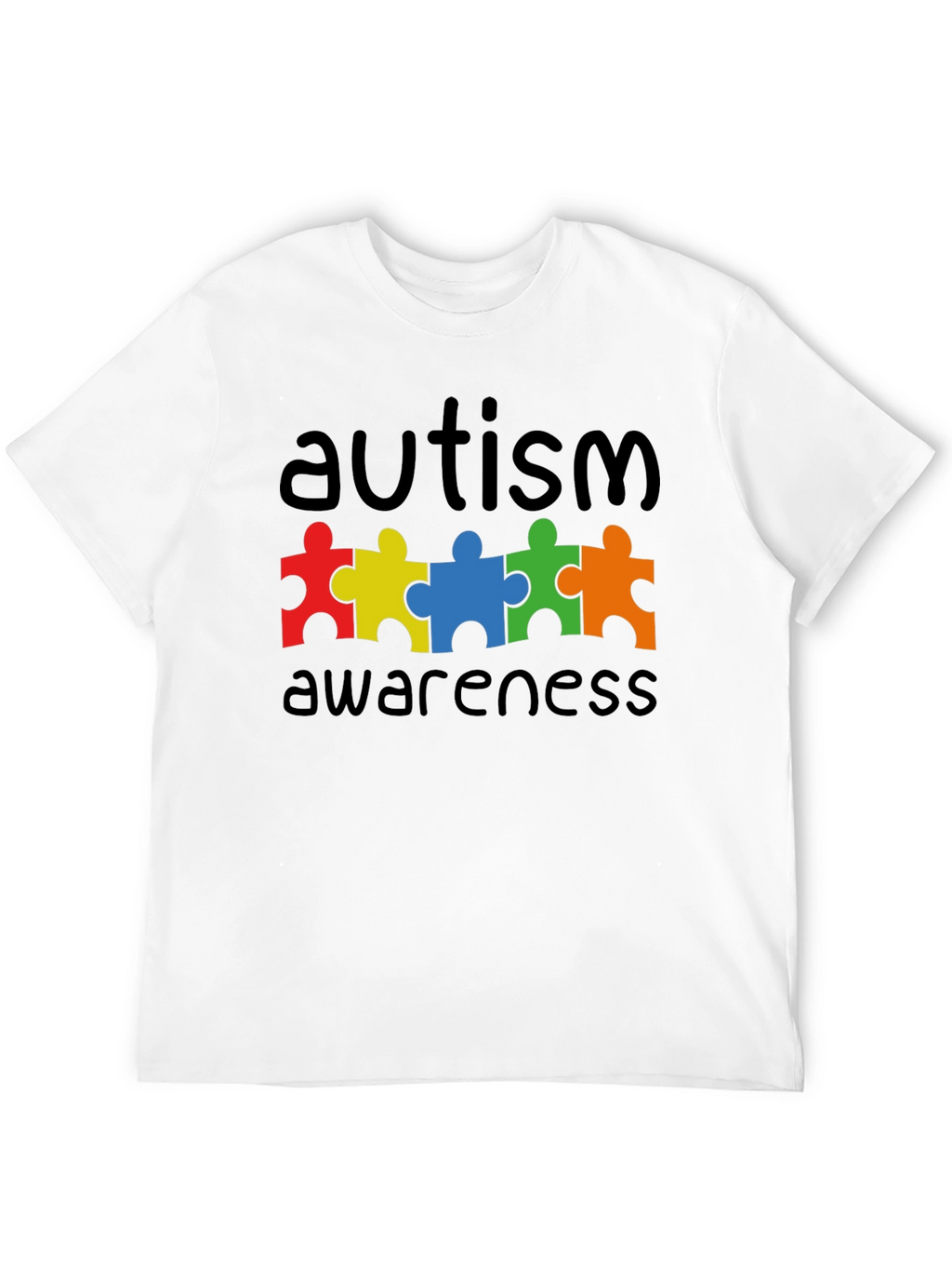 Autism Awareness Puzzle Piece Graphic T-Shirt
