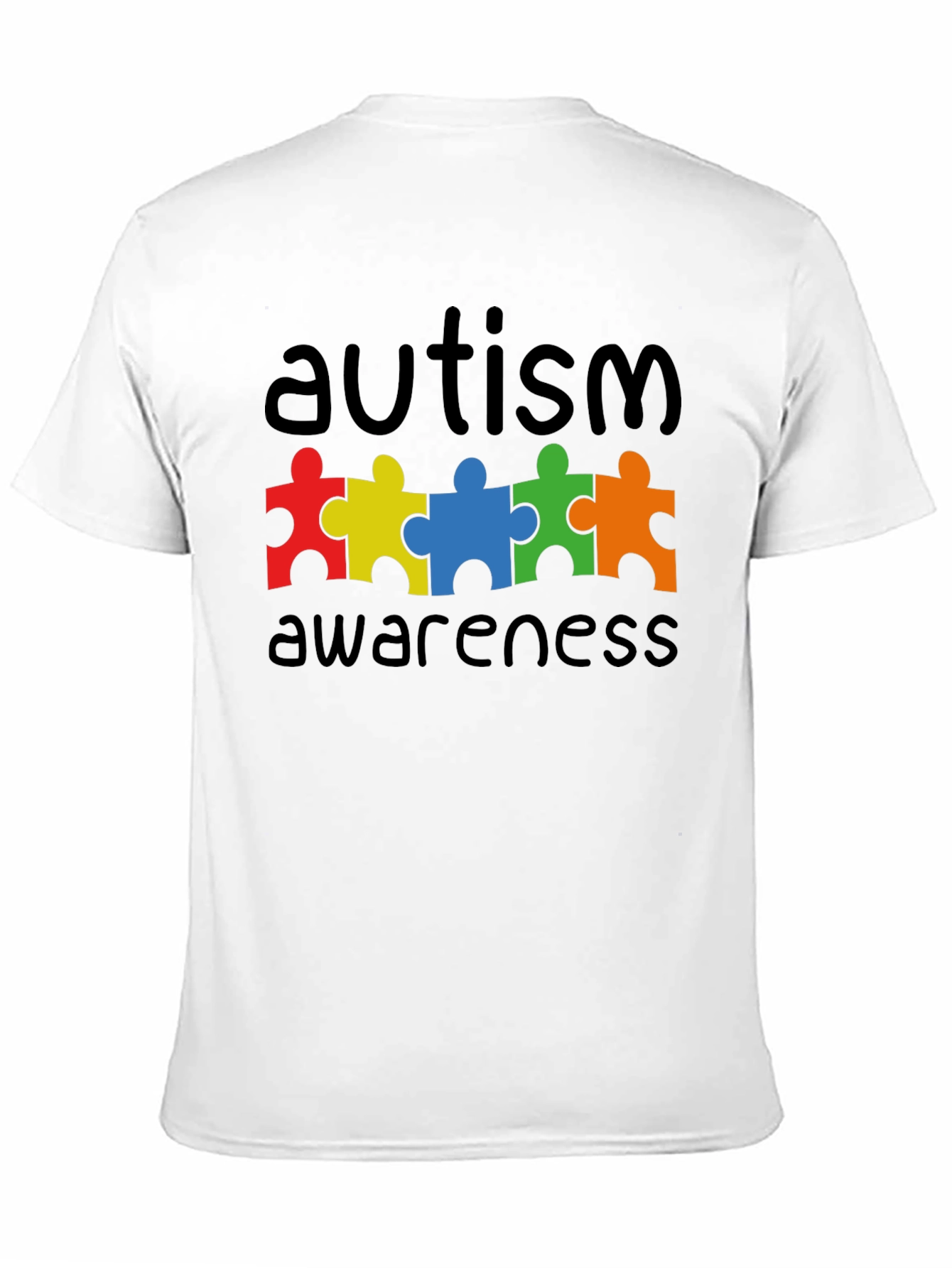 Autism Awareness Puzzle Piece Graphic T-Shirt