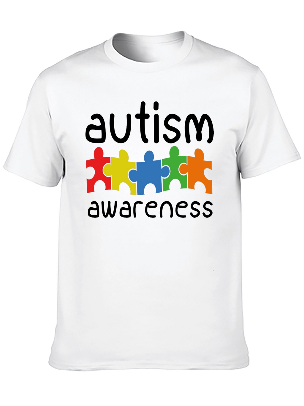 Autism Awareness Puzzle Piece Graphic T-Shirt