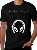 Gray Lives Matter Alien Graphic Tee