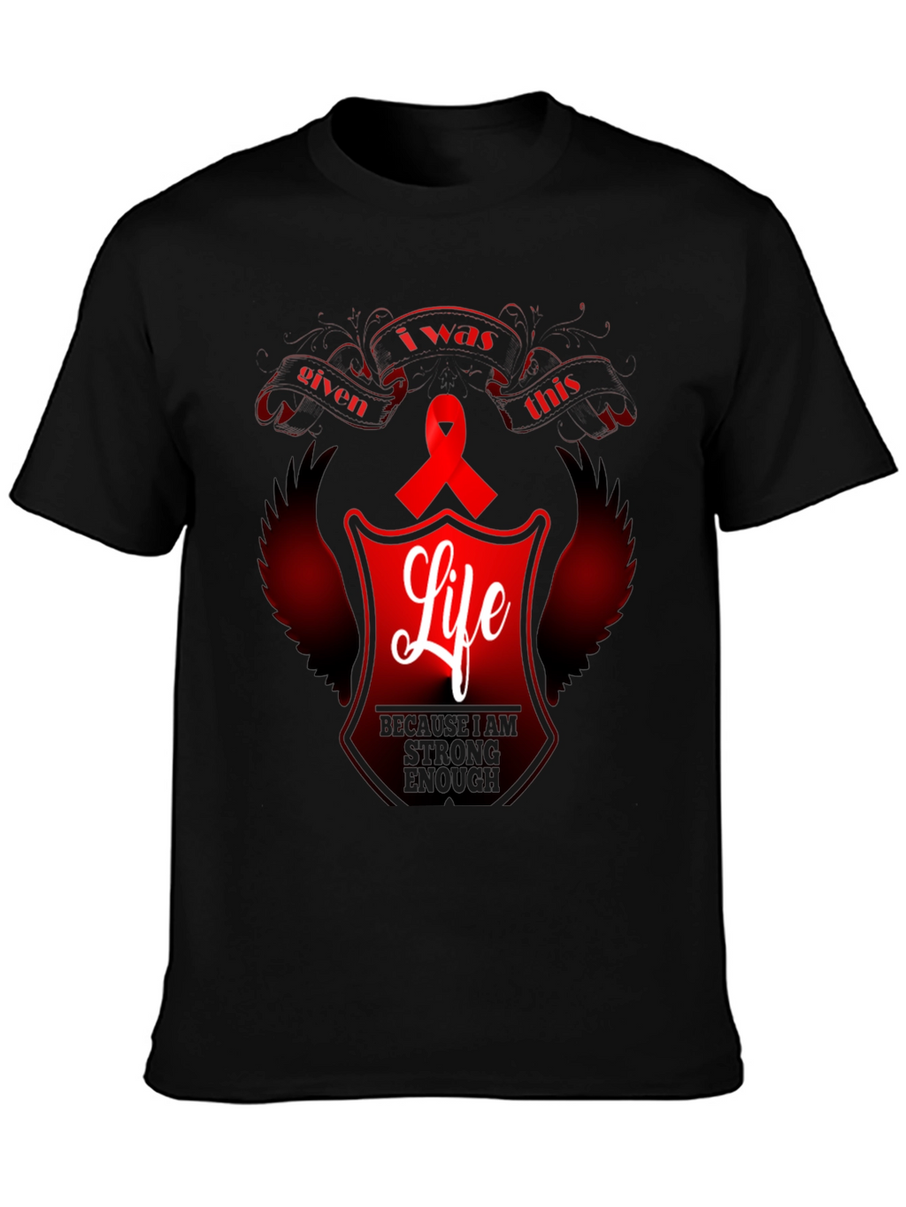 Awareness Ribbon Life Graphic Tee