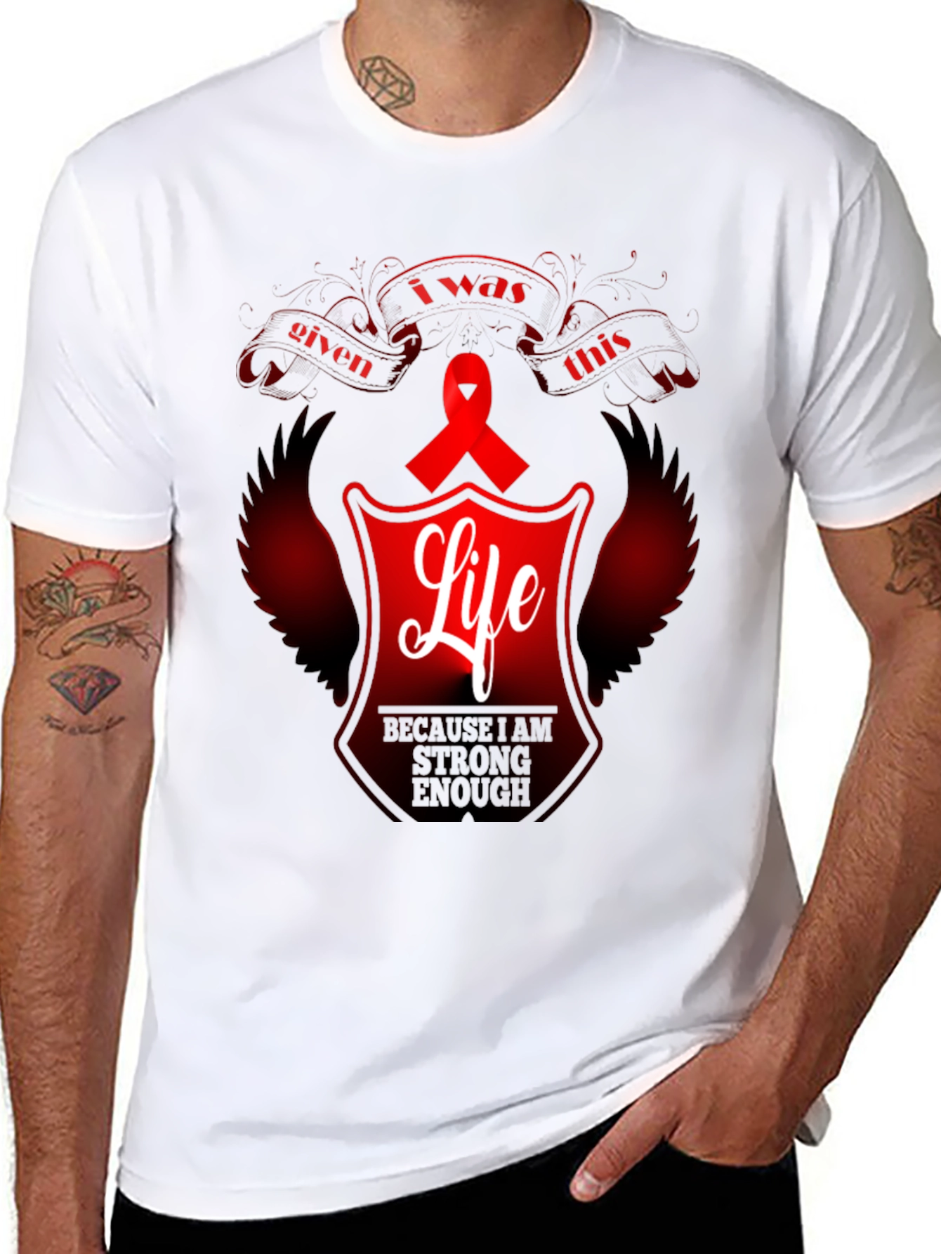Awareness Ribbon Life Graphic Tee