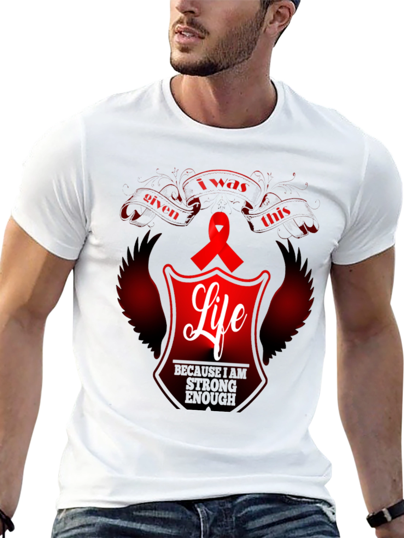 Awareness Ribbon Life Graphic Tee