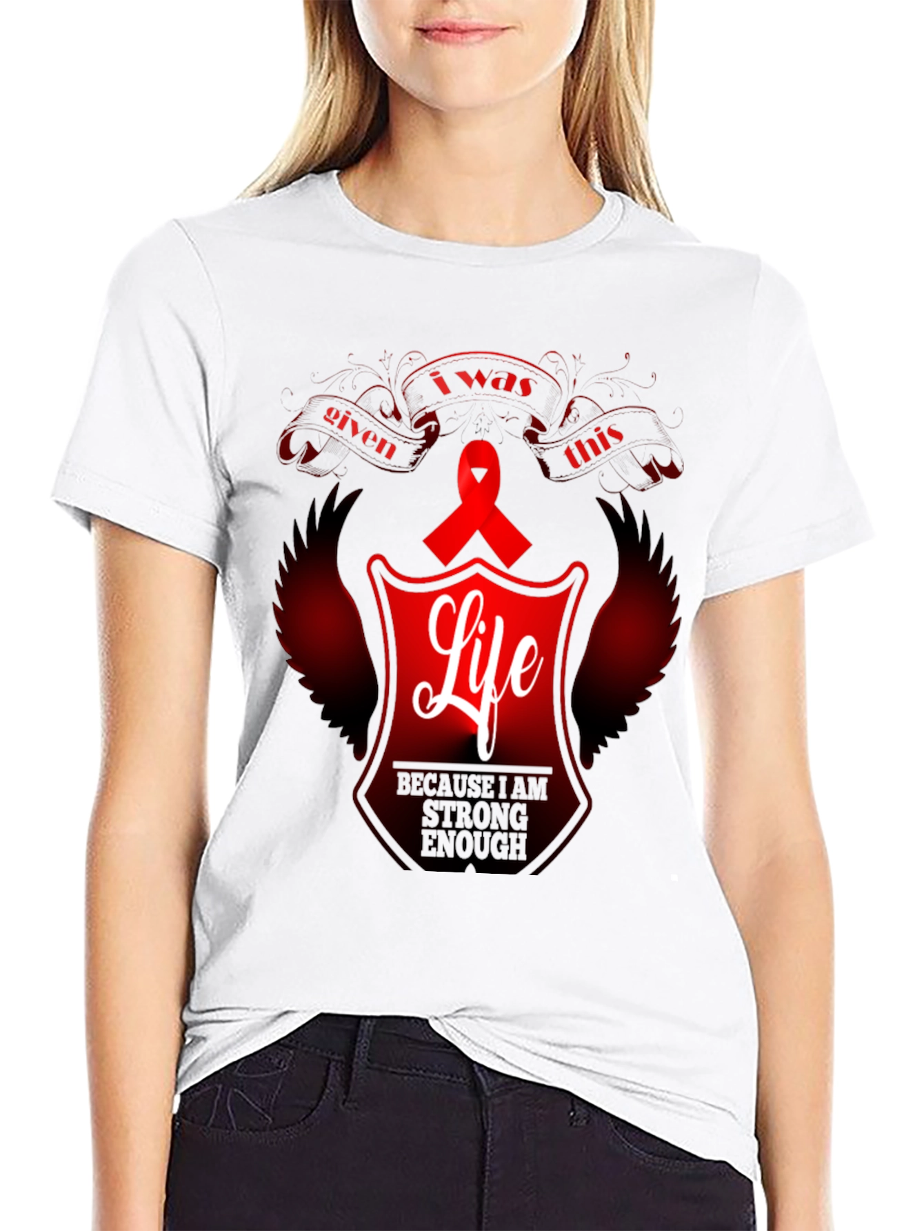 Awareness Ribbon Life Graphic Tee