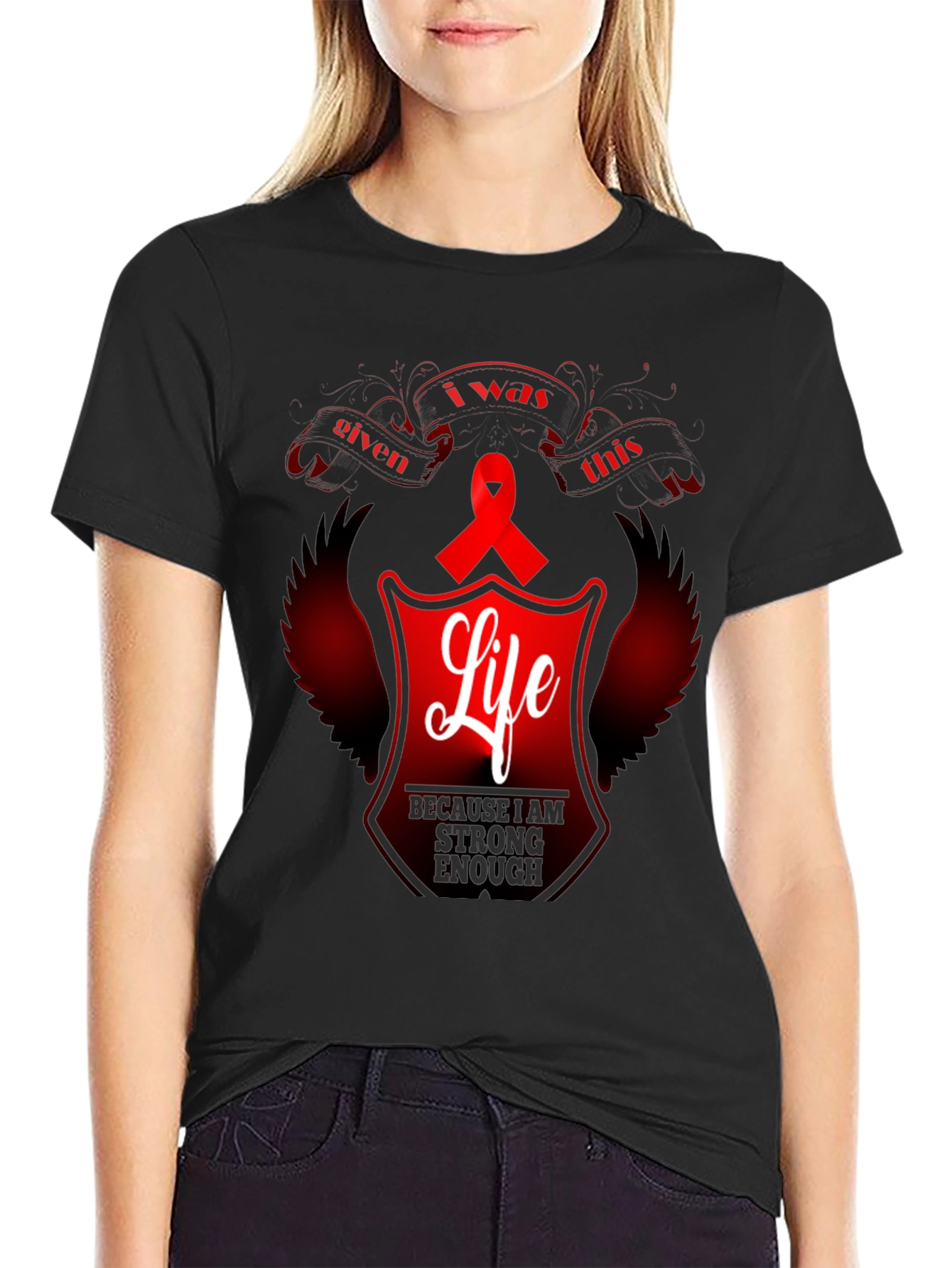 Awareness Ribbon Life Graphic Tee