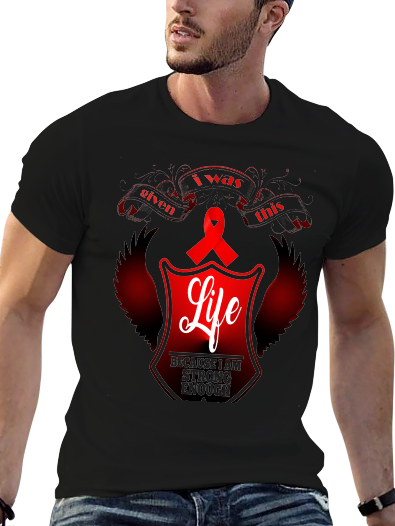 Awareness Ribbon Life Graphic Tee
