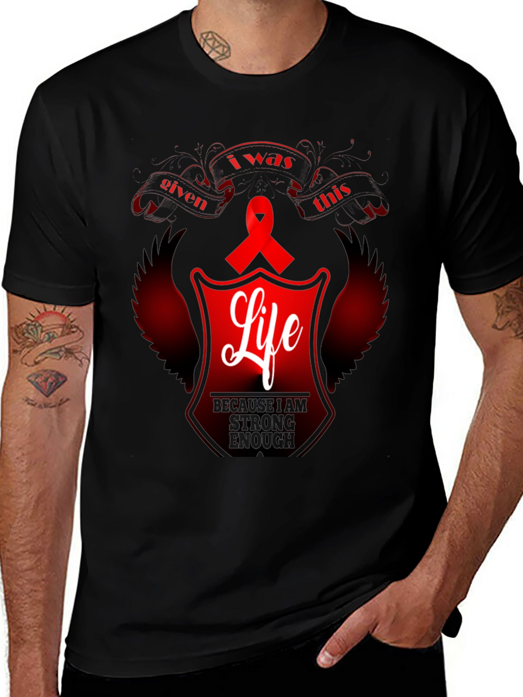 Awareness Ribbon Life Graphic Tee