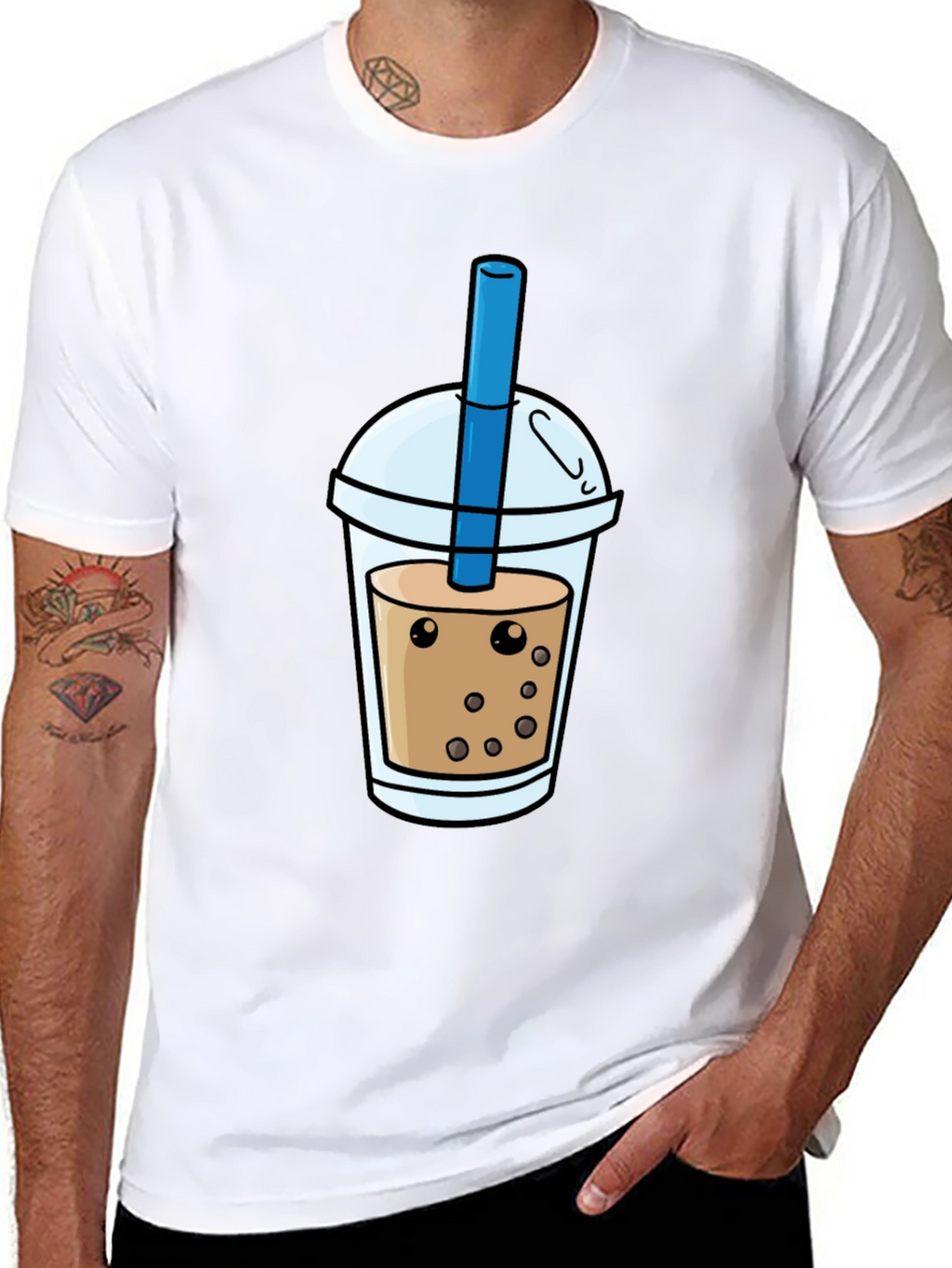 Boba Tea Graphic Tee - Casual Style