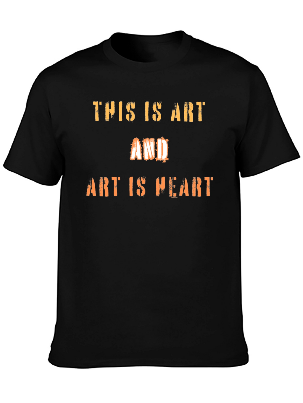 Art Is Heart Graphic Tee - Black