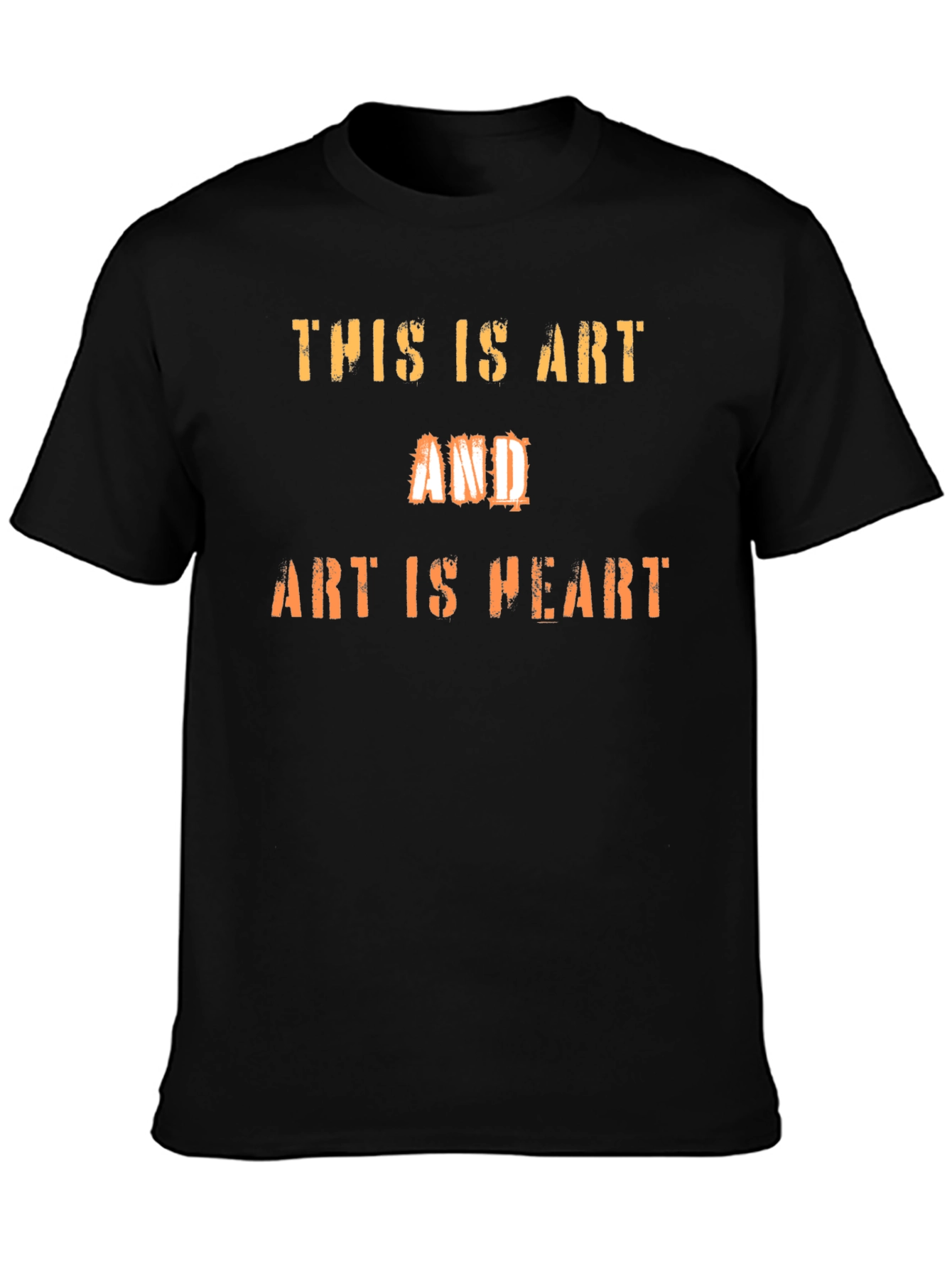 Art Is Heart Graphic Tee - Black