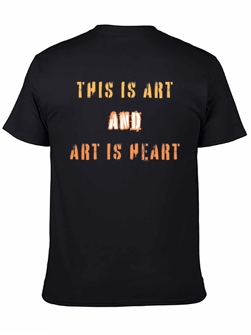 Art Is Heart Graphic Tee - Black