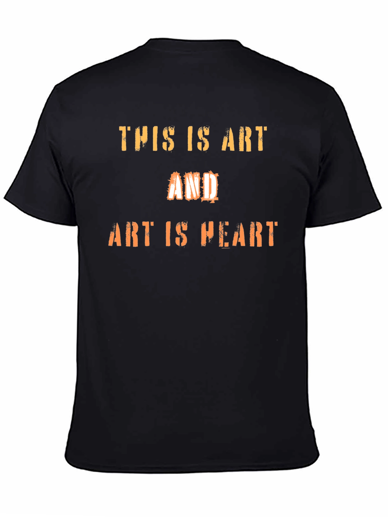 Art Is Heart Graphic Tee - Black