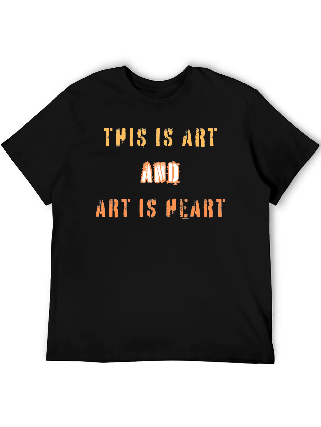 Art Is Heart Graphic Tee - Black