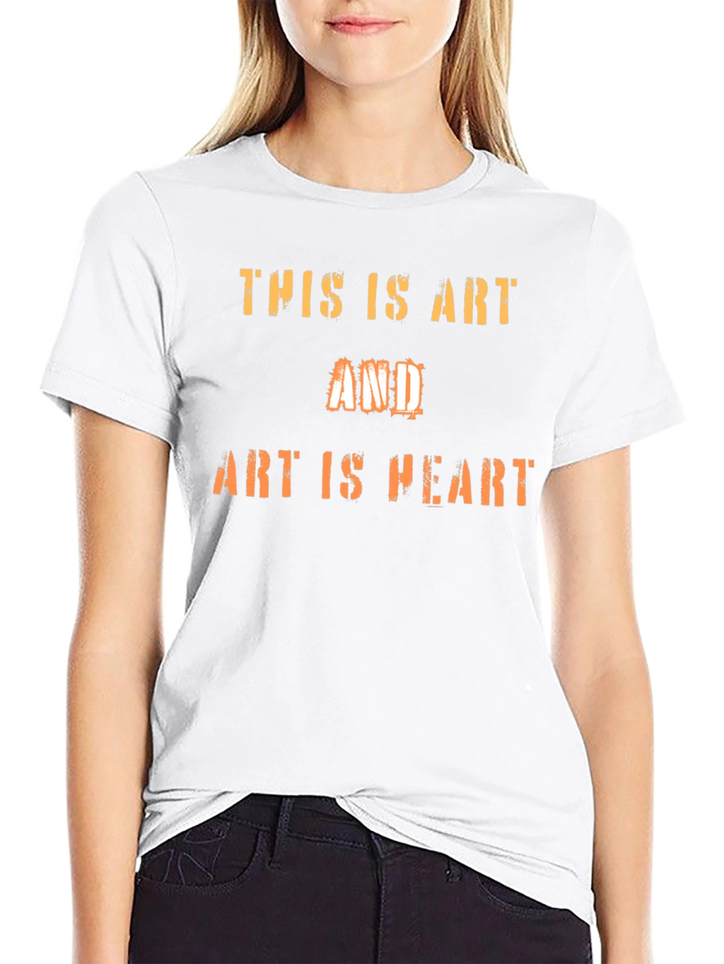 Art Is Heart Graphic Tee - Black