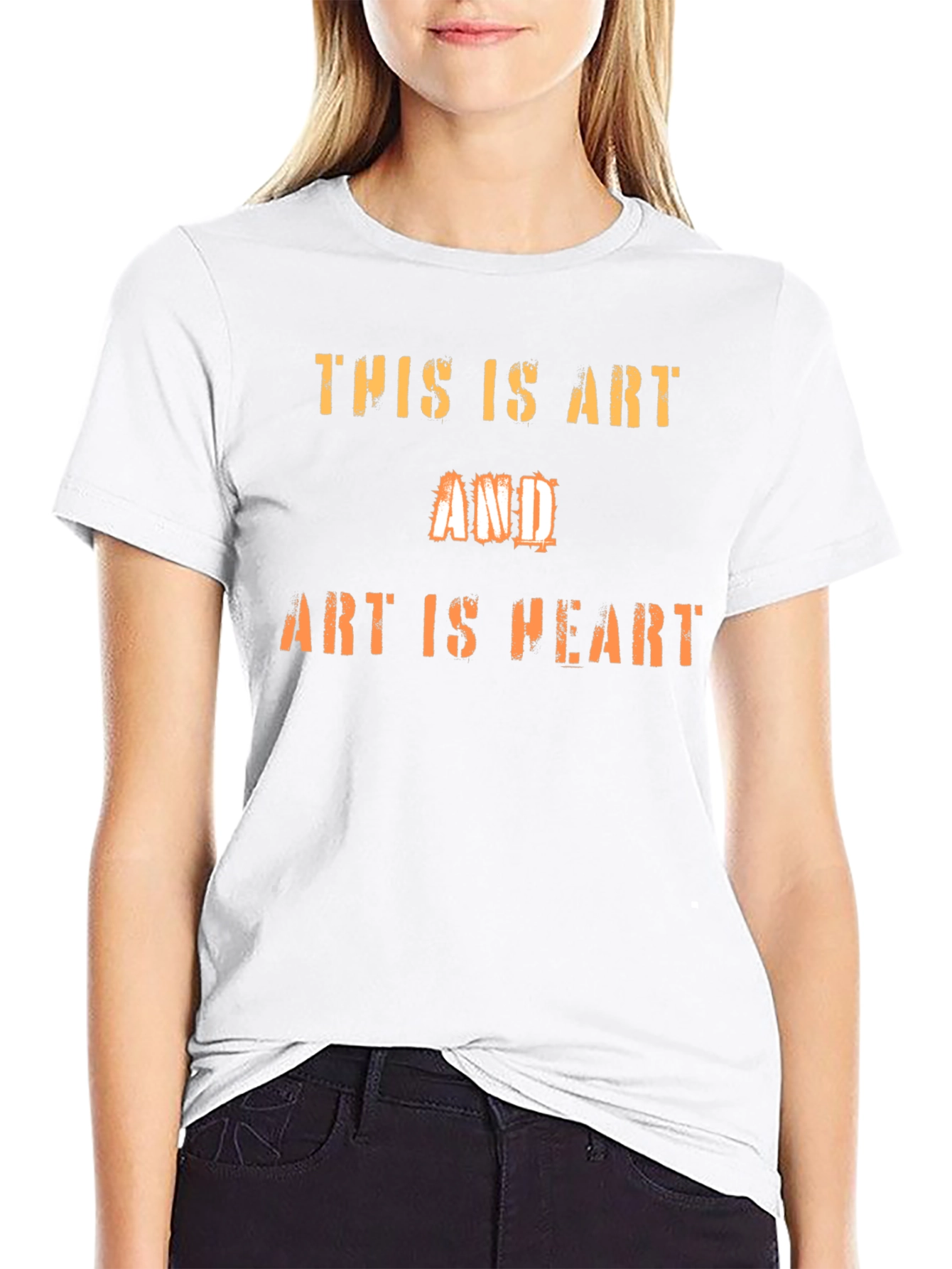 Art Is Heart Graphic Tee - Black