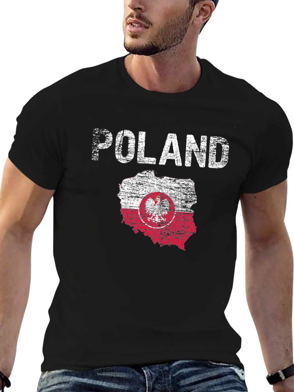 Poland Flag Graphic T-Shirt