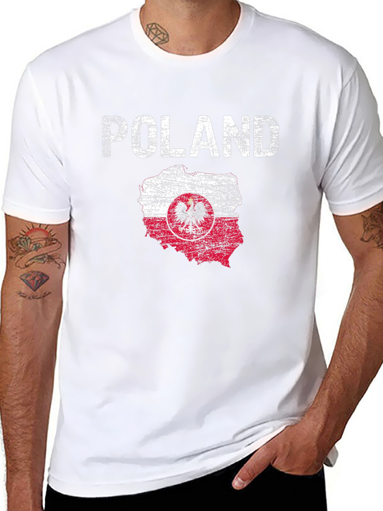 Poland Flag Graphic T-Shirt