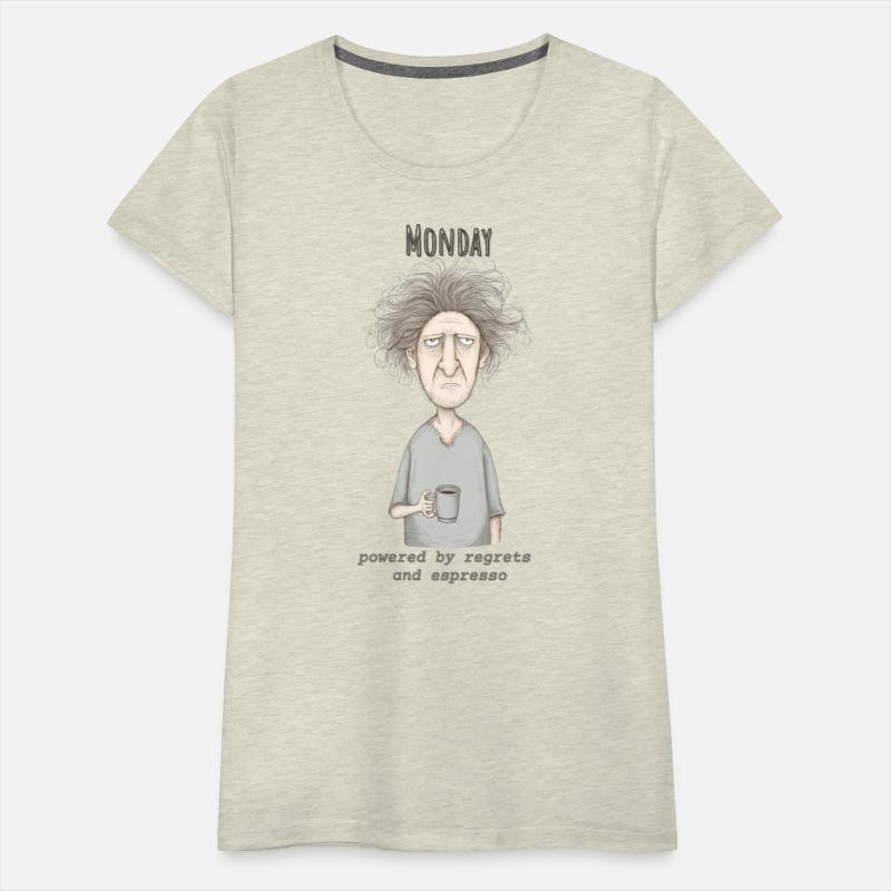Monday Mood – Regrets and Espresso Funny Shirt