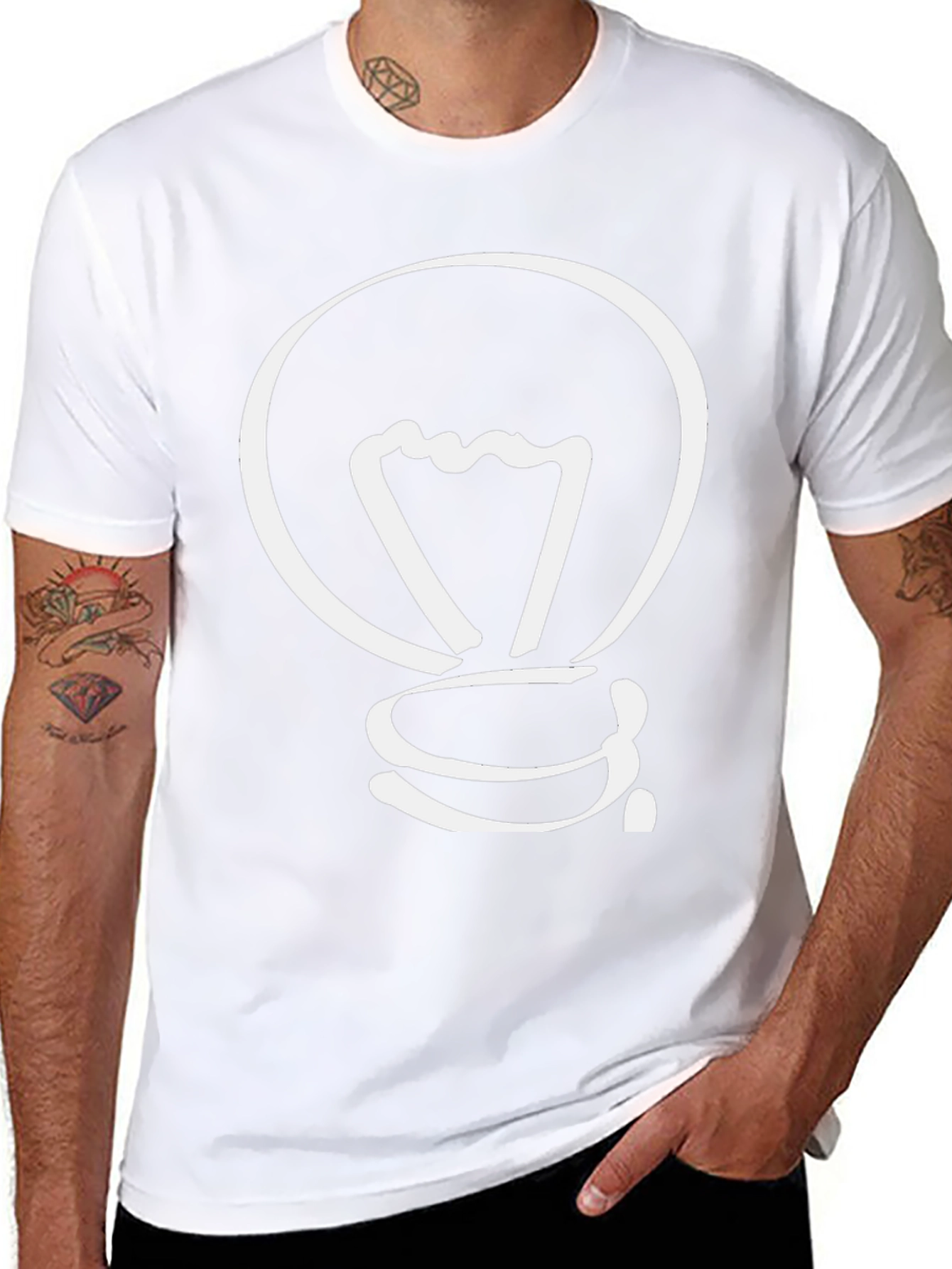 Creative Idea Light Bulb Graphic T-Shirt
