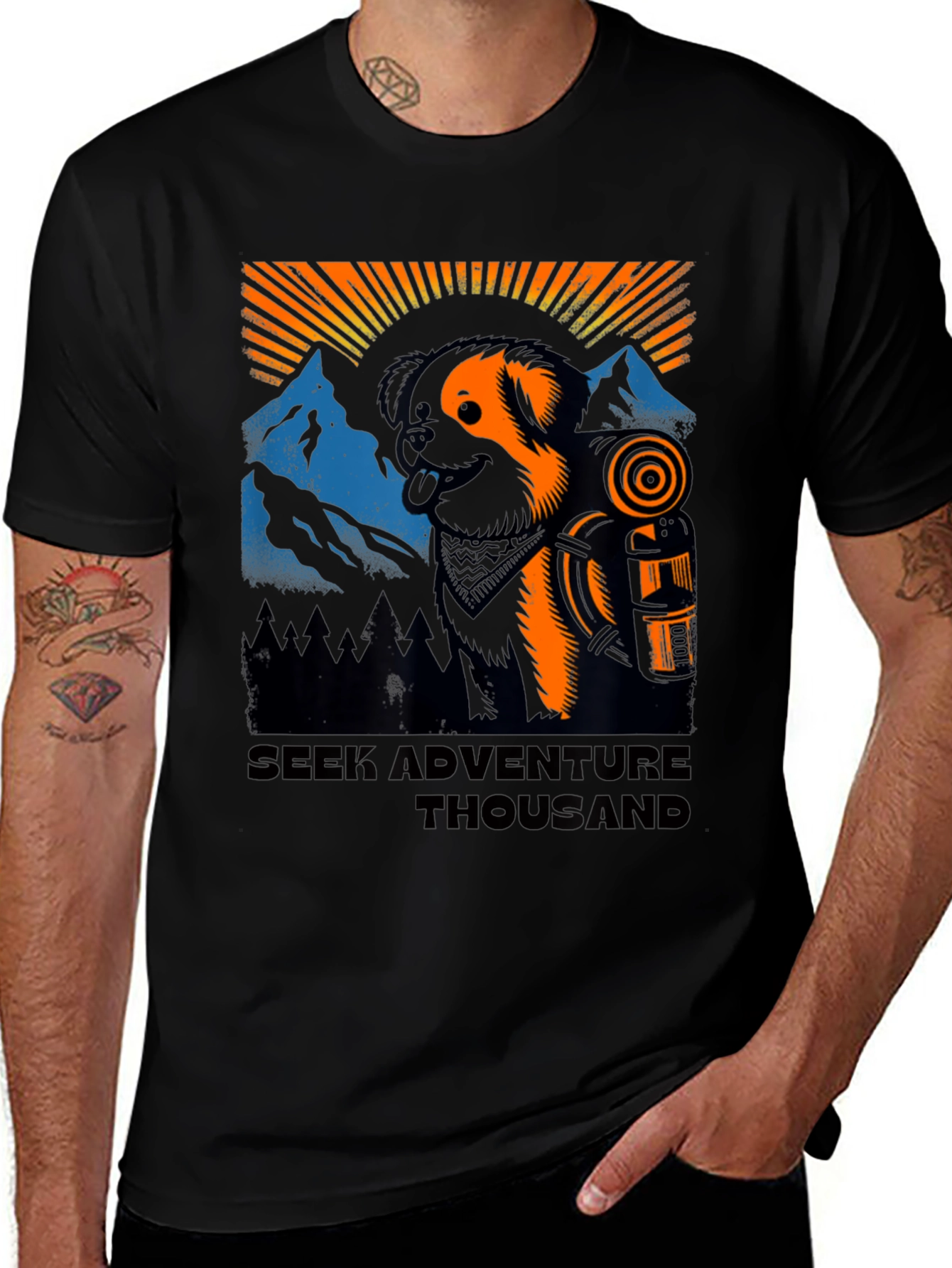 Adventure Dog Graphic Tee - Unisex Hiking Shirt