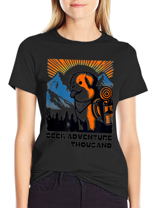 Adventure Dog Graphic Tee - Unisex Hiking Shirt