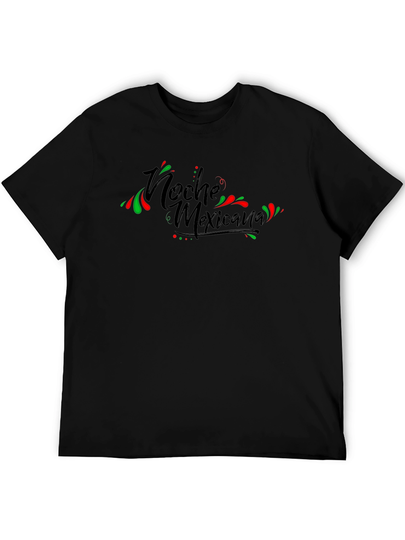 Noche Mexicana Black Graphic T-Shirt