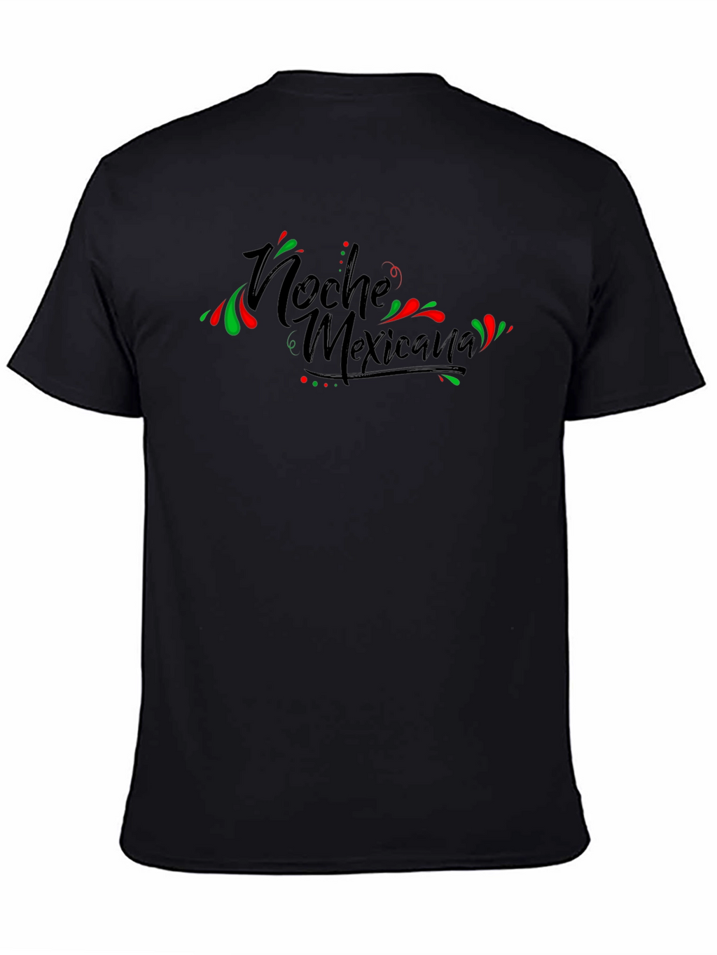 Noche Mexicana Black Graphic T-Shirt