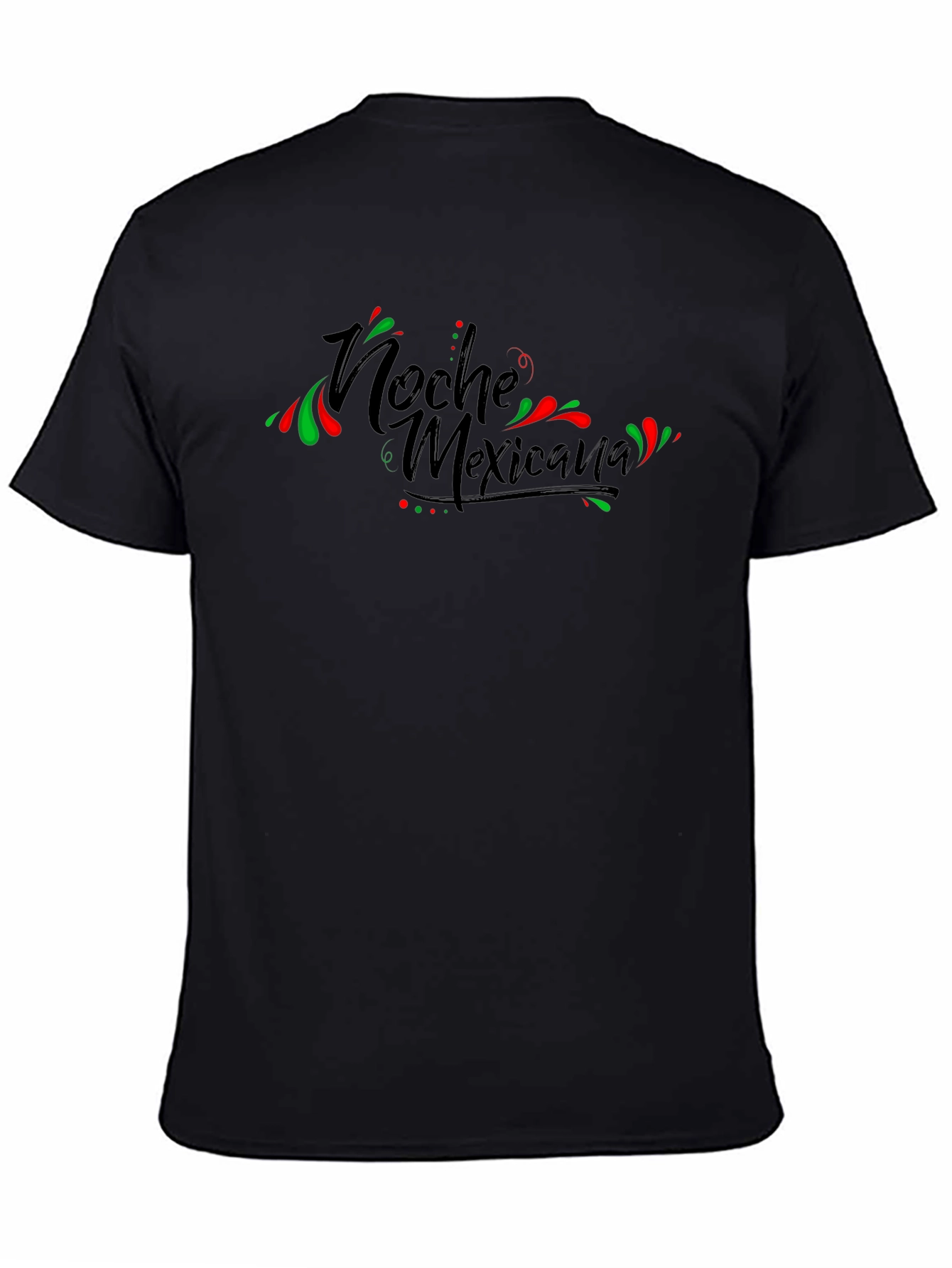 Noche Mexicana Black Graphic T-Shirt