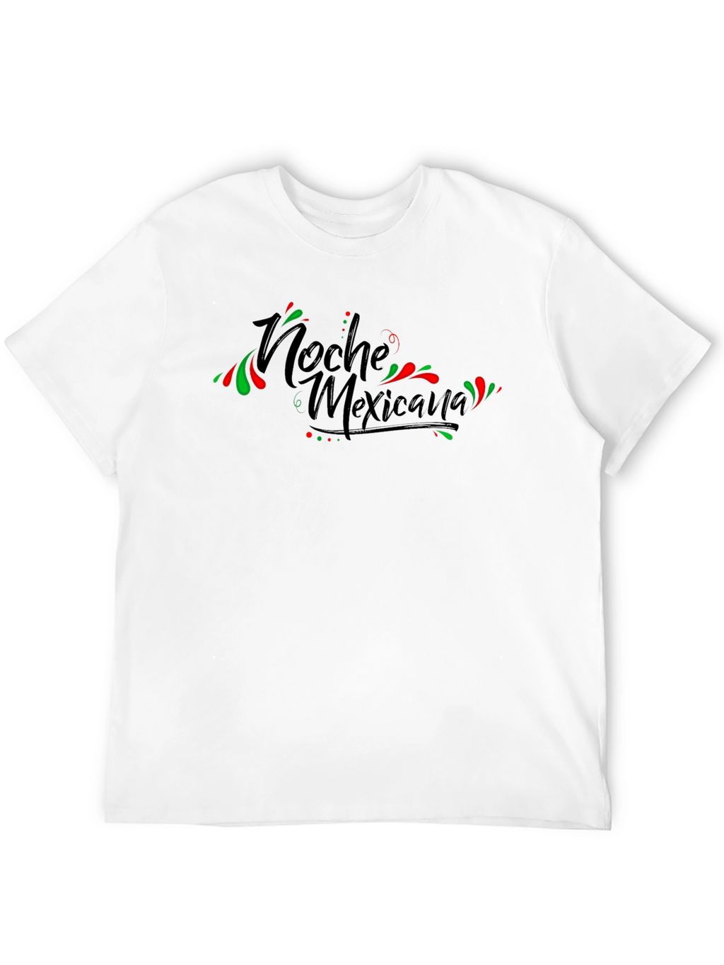 Noche Mexicana Black Graphic T-Shirt